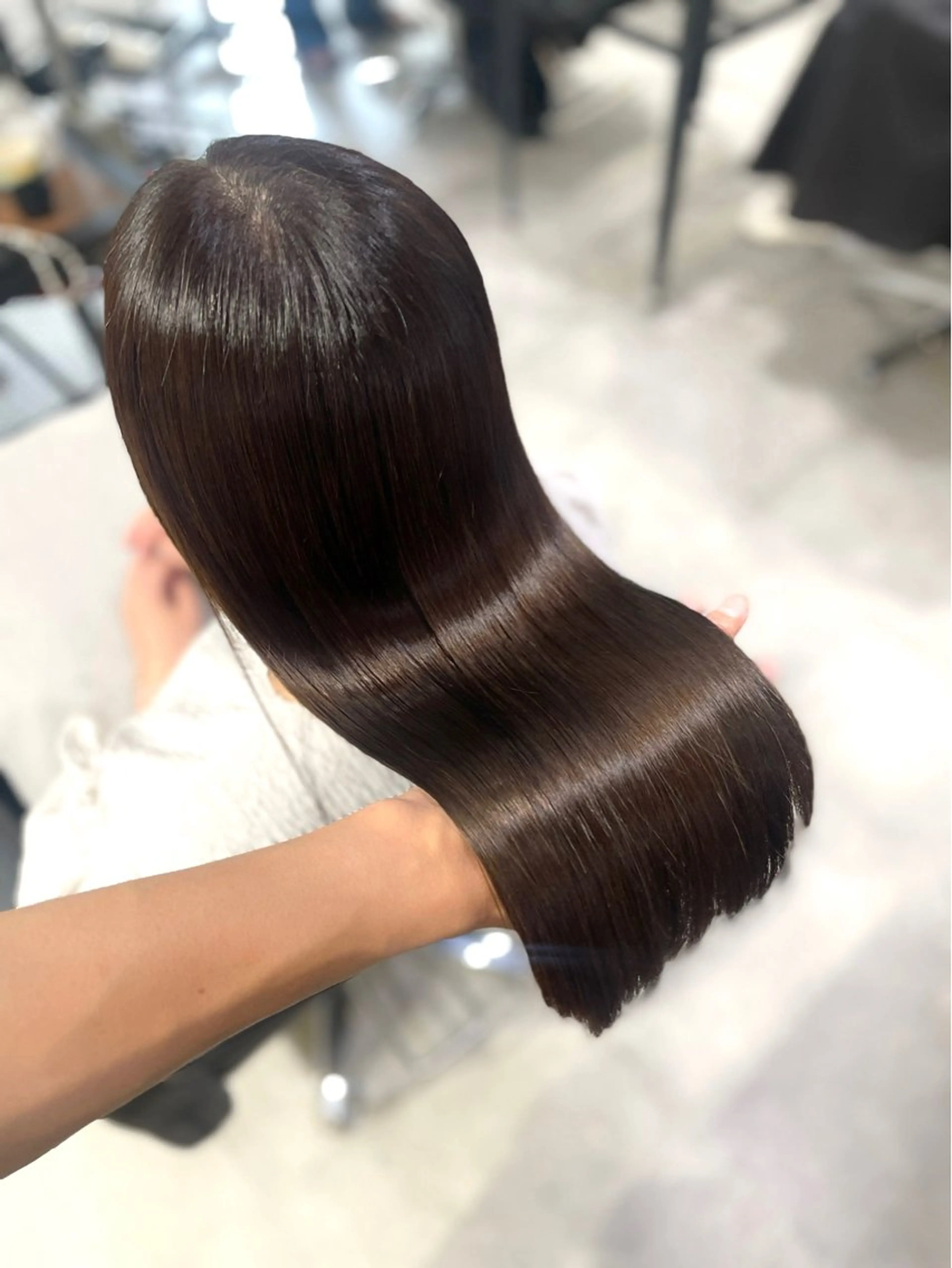 セミロング 髪質改善 縮毛矯正 カット 縮毛矯正 トリートメント 杉野🫧美髪🫧 Zina博多店長のヘアスタイル