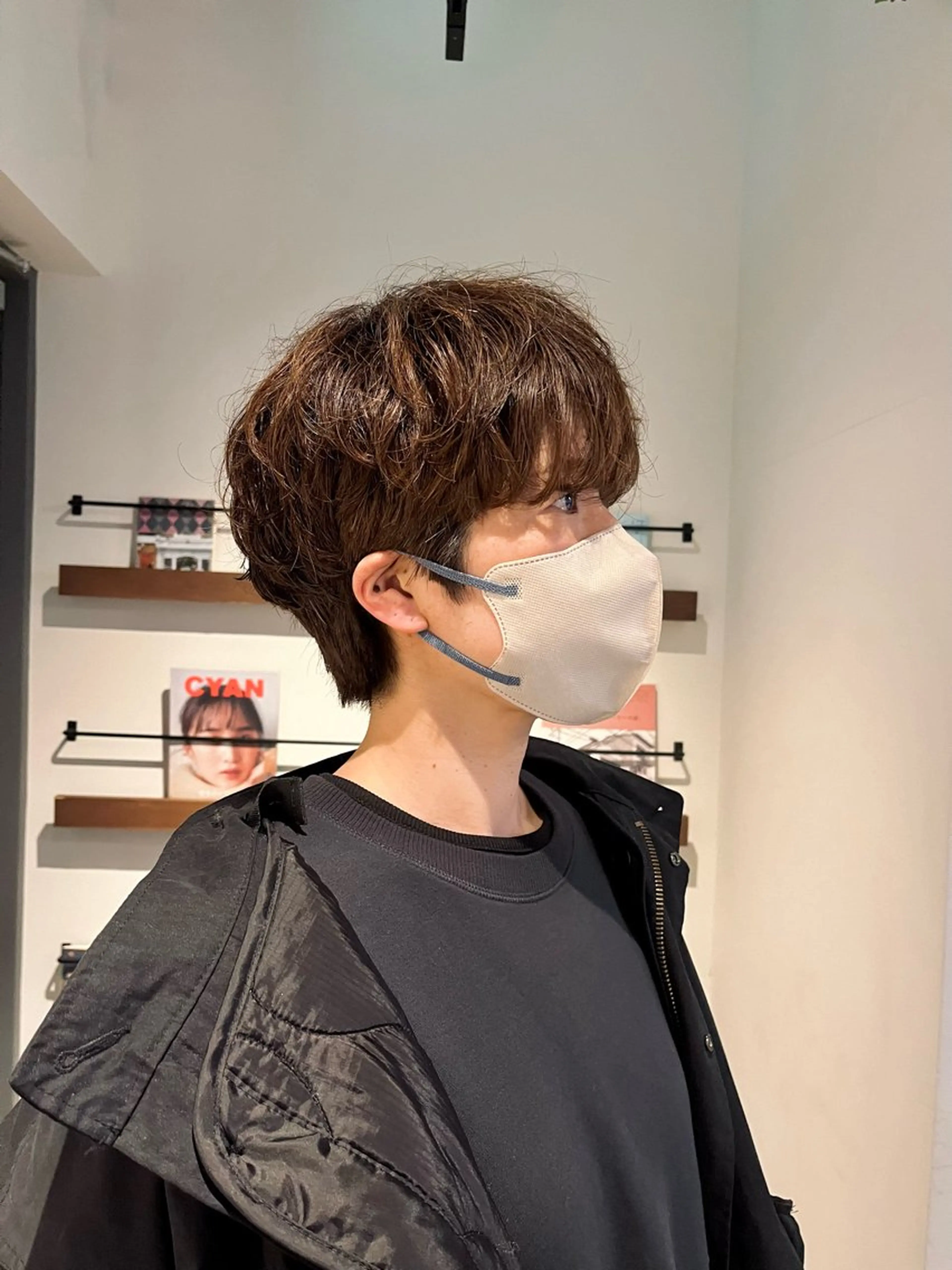 ショート カット パーマ 渡邊 百咲のヘアスタイル