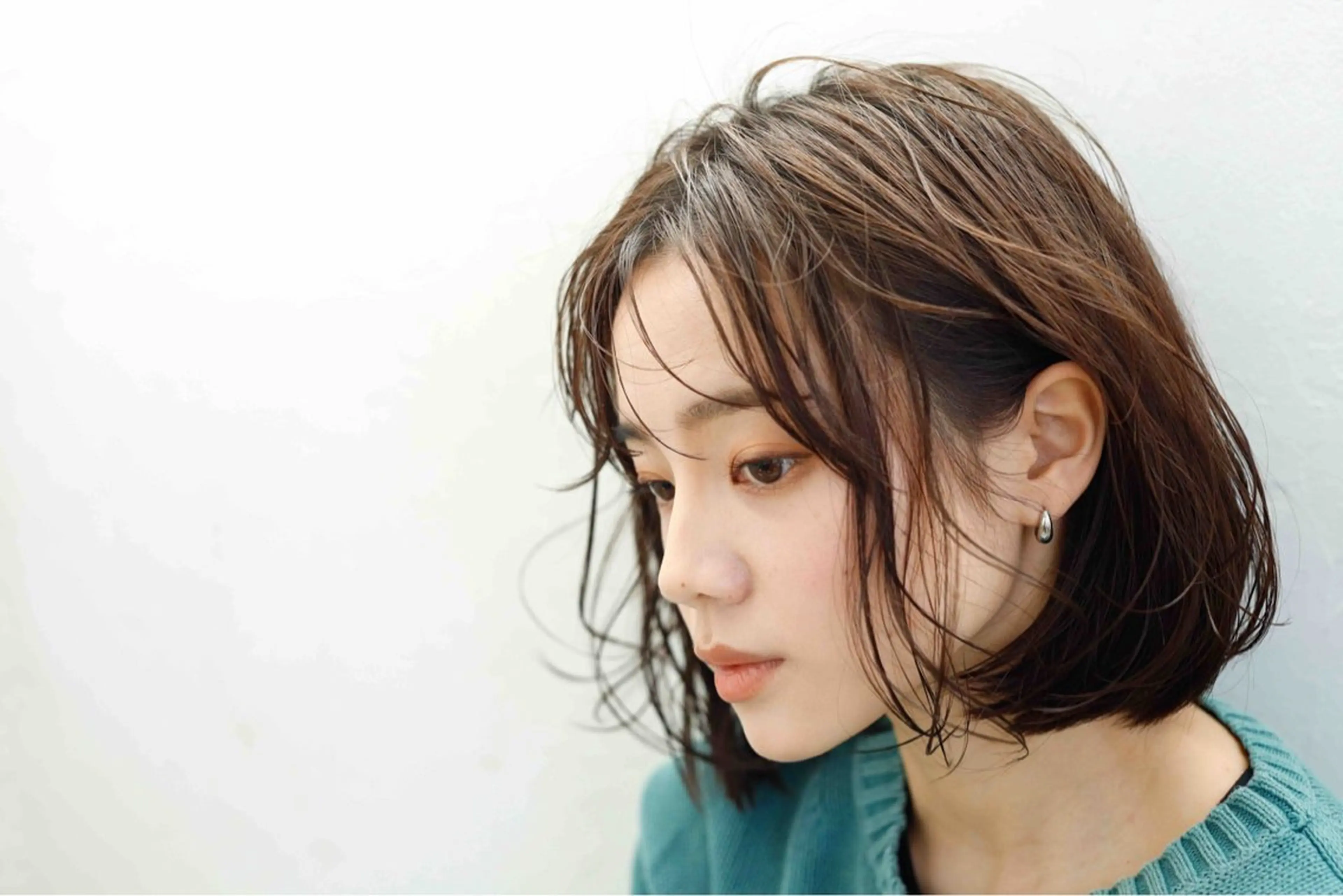 ミディアム カット ヘアカラー トリートメント oluolu hairのヘアスタイル