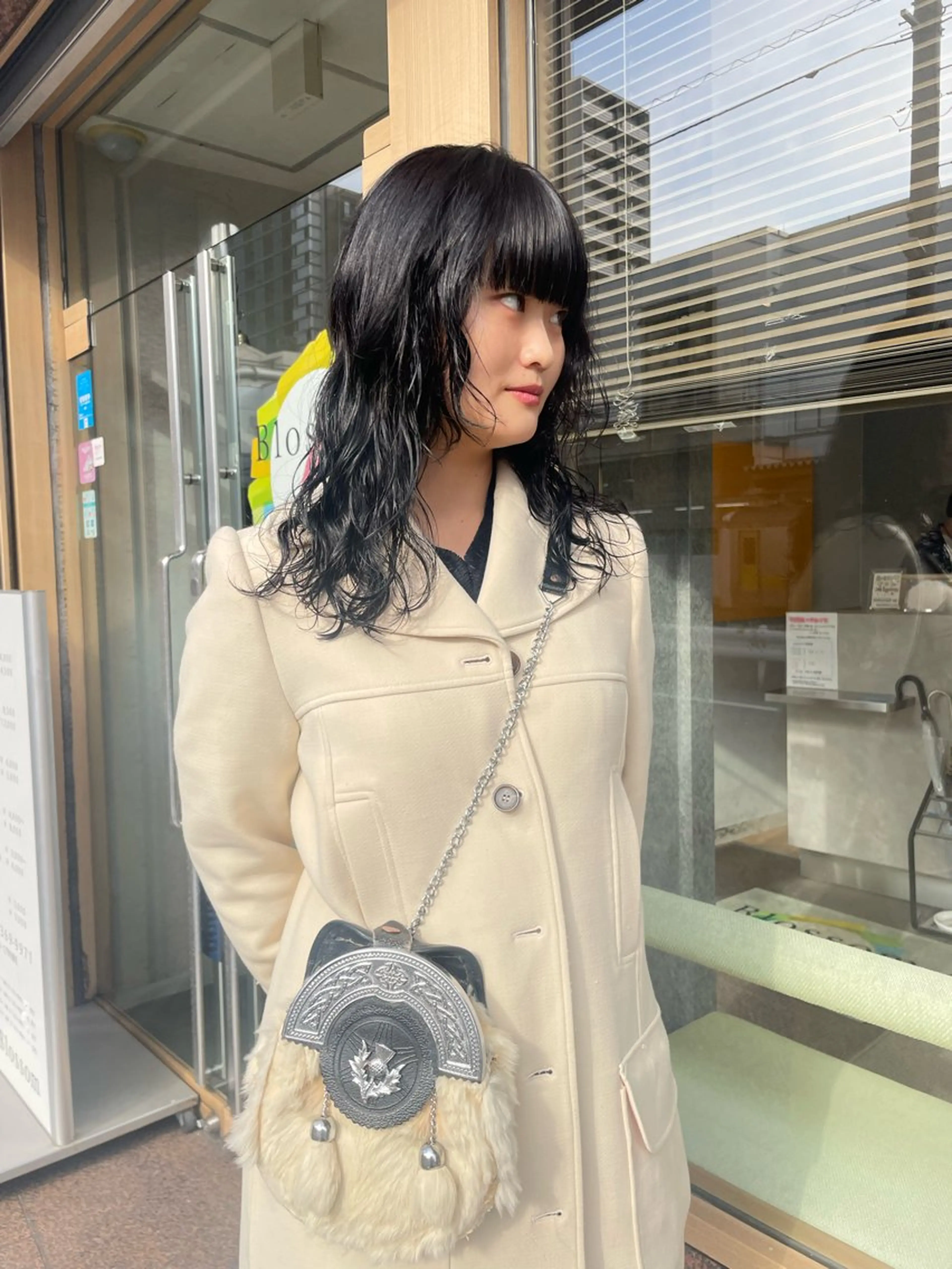 ロング カラー 黒髪 ブルーカラー 髪質改善/Bloss om🌷高橋沙衣のヘアスタイル