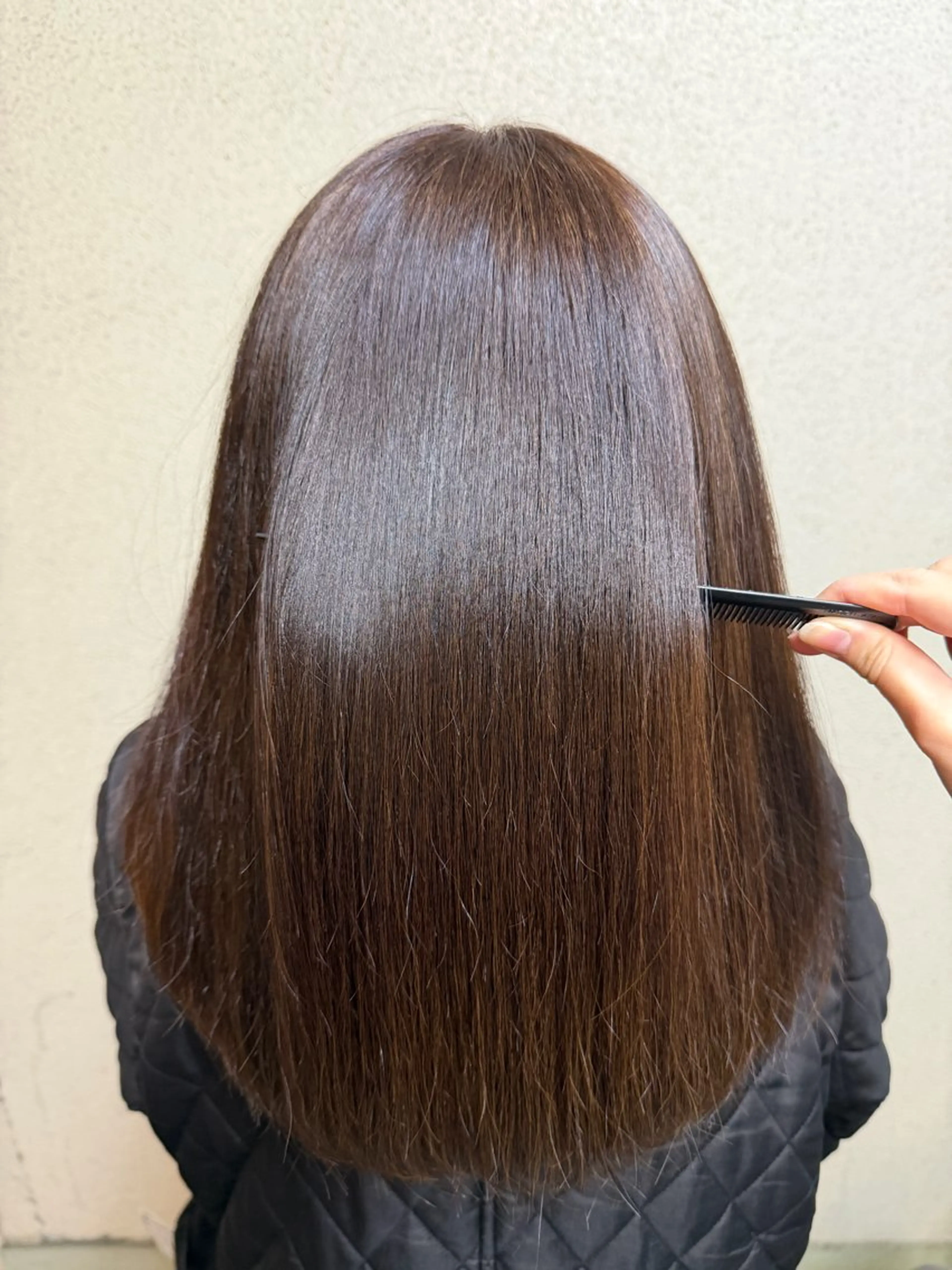 ミディアム カラー ツヤ重視 ワンカラー🫧Mioのヘアスタイル