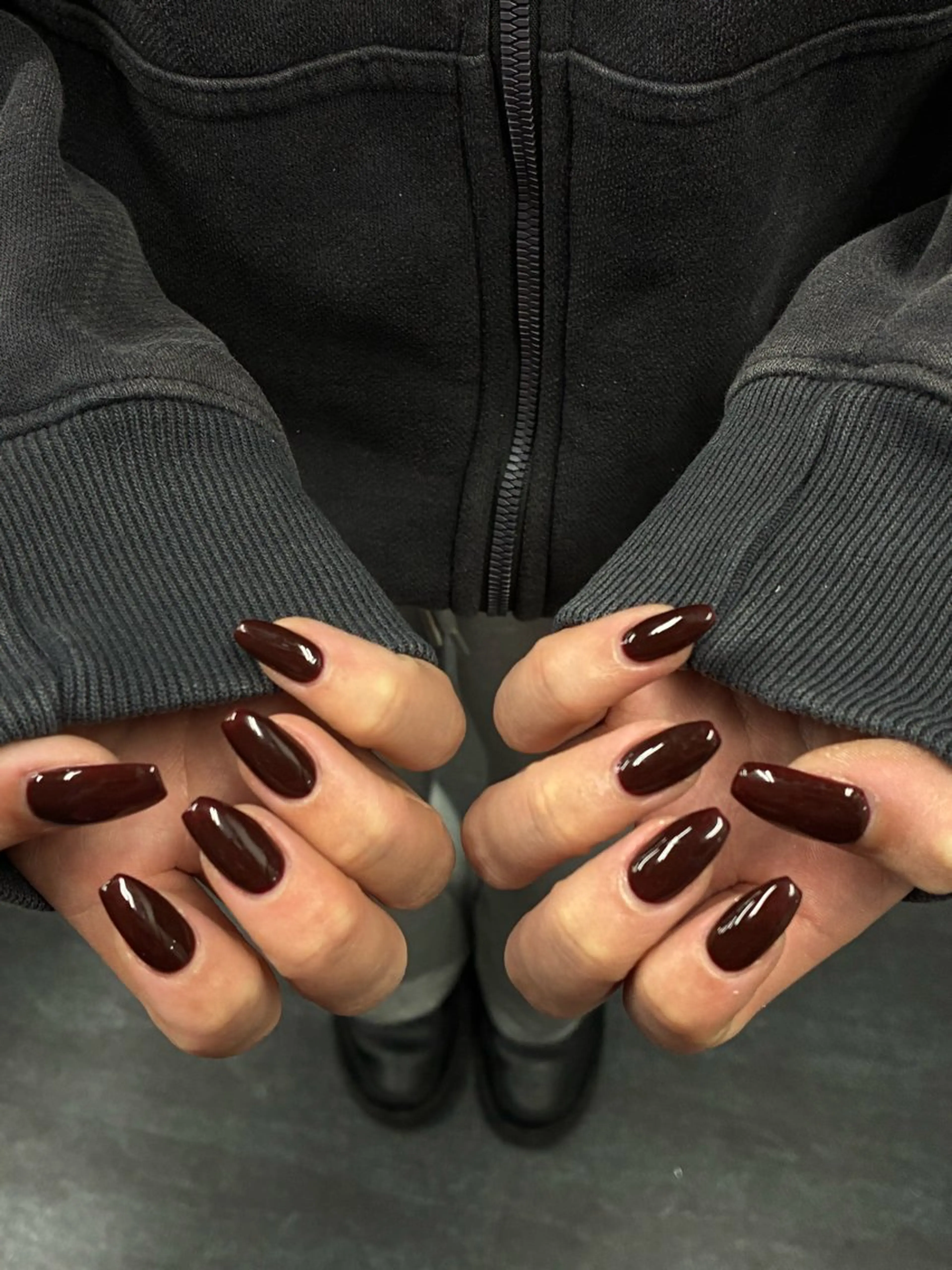 チップ長さ出しワンカラー/ラメーグラデーション/フラッシュの写真