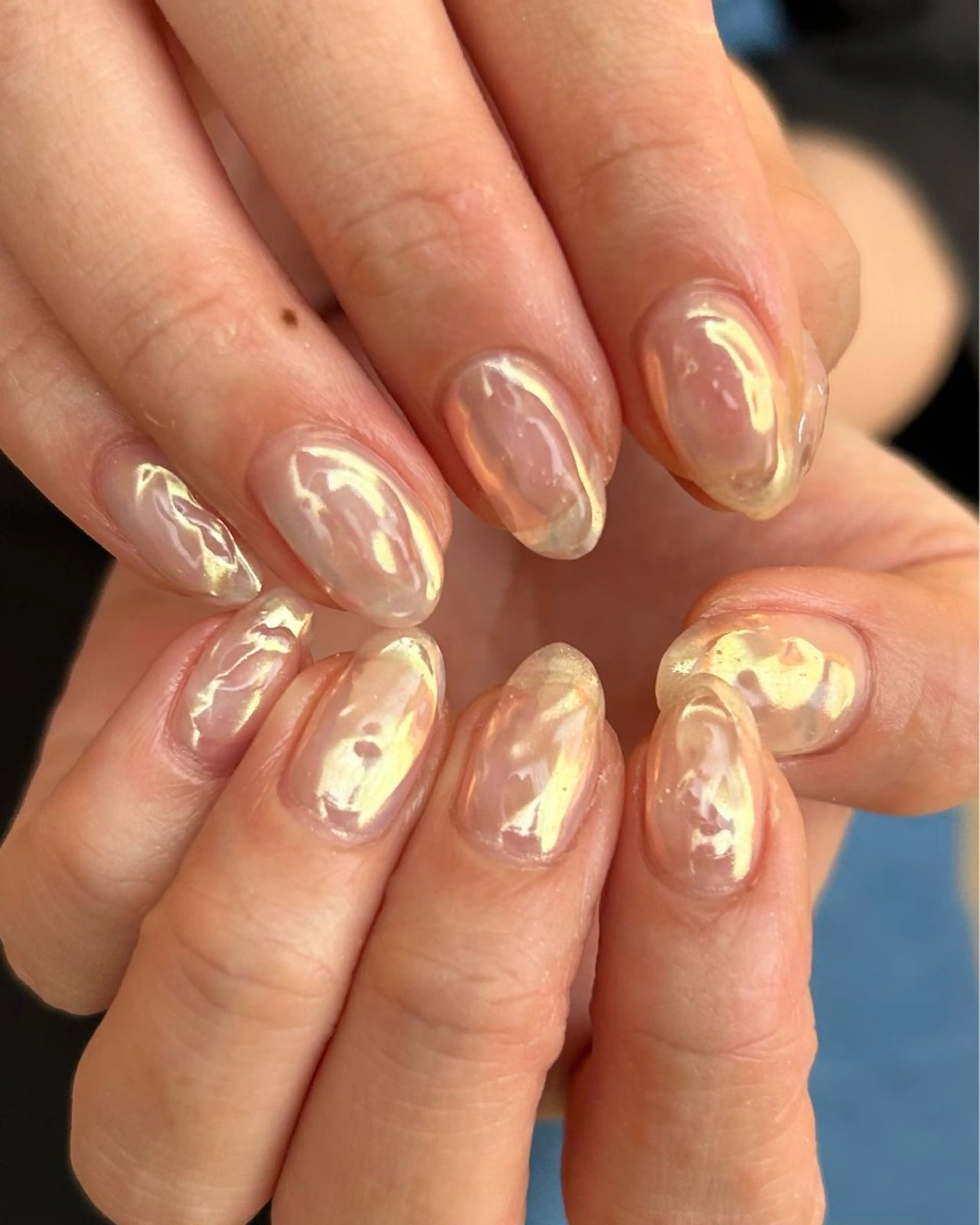 ネイル クリアネイル 氷ネイル・うるうるネイル ニュアンスネイル シンプルネイル プライベートサロン etelüのネイルデザイン