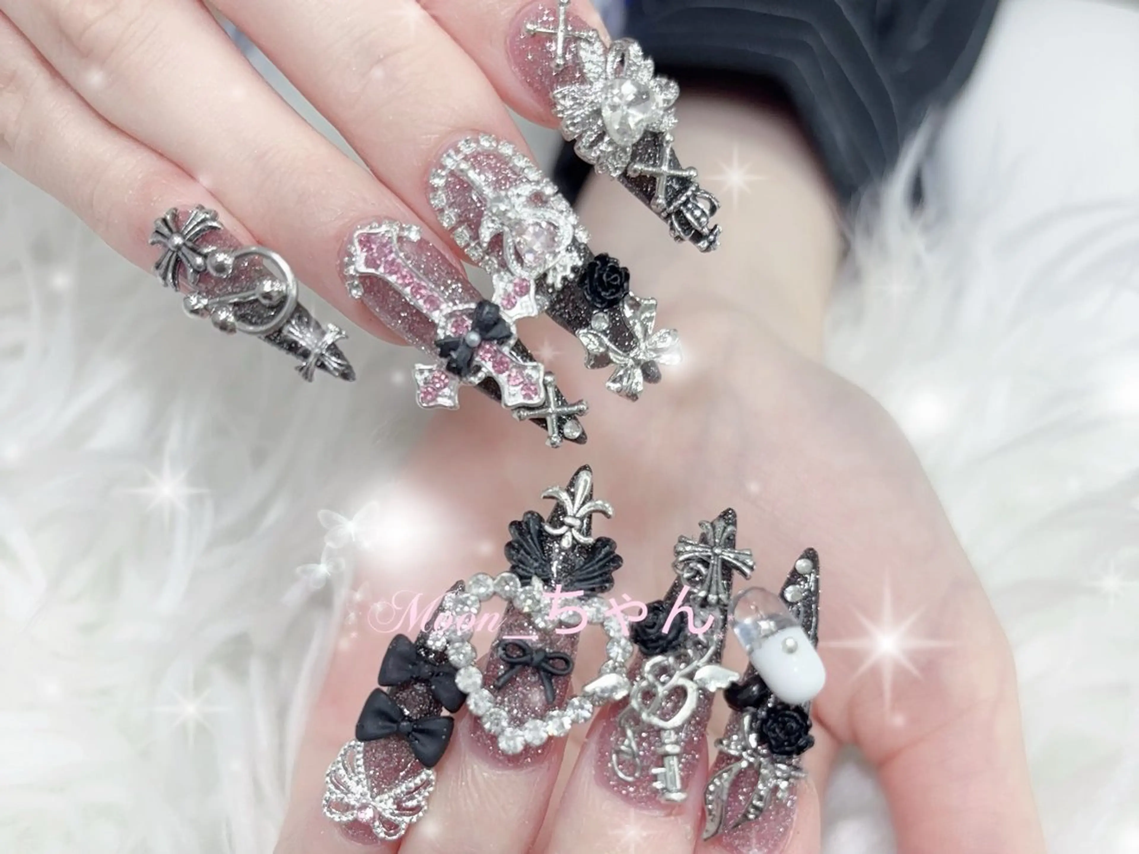 ネイル ハンドネイル MoMoA Nail ネイル長さ出し専門店のネイルデザイン