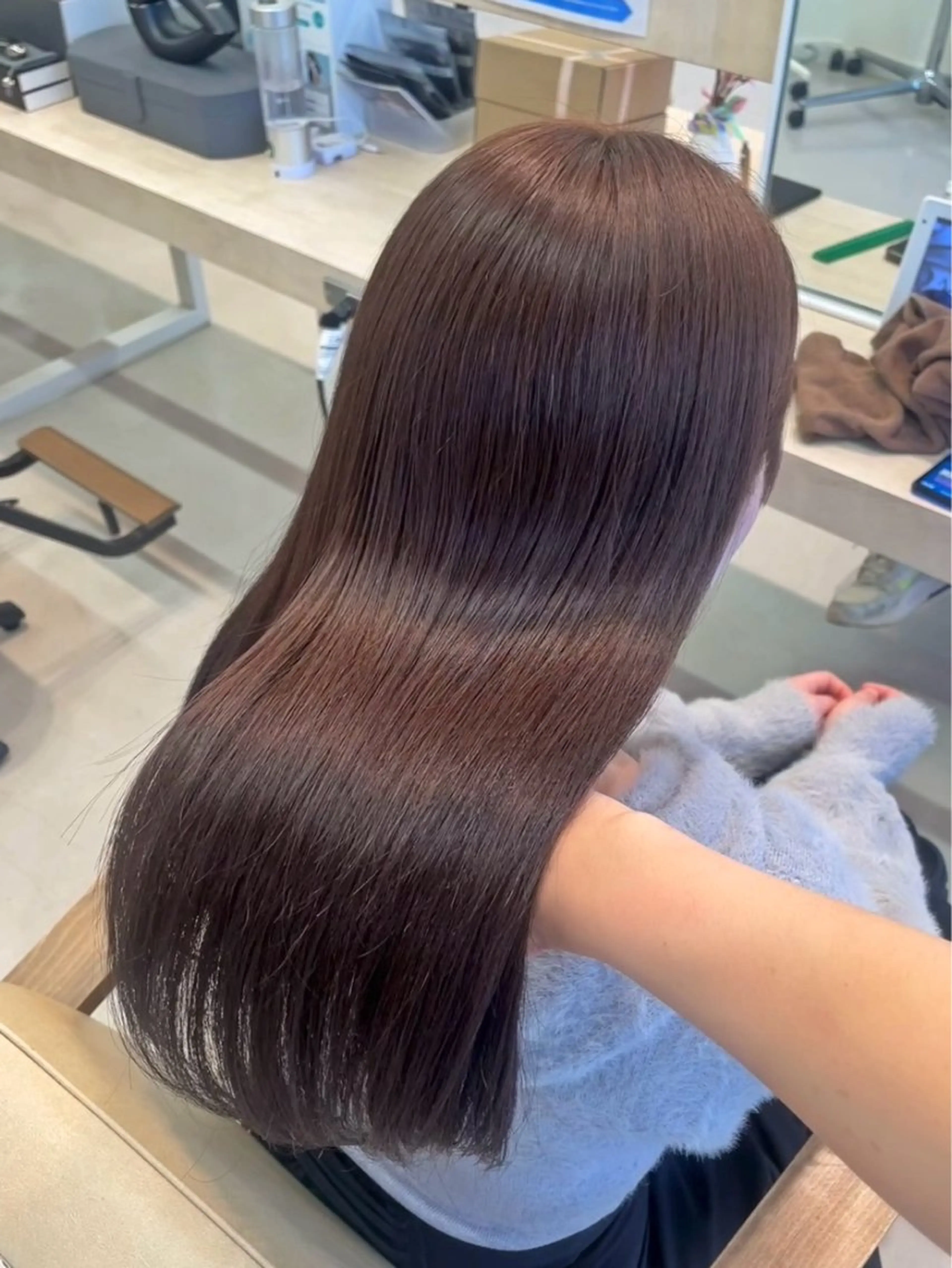 ロング カット ヘアカラー トリートメント かずや🍀/髪質改善 /艶髪カラー/眉毛のヘアスタイル