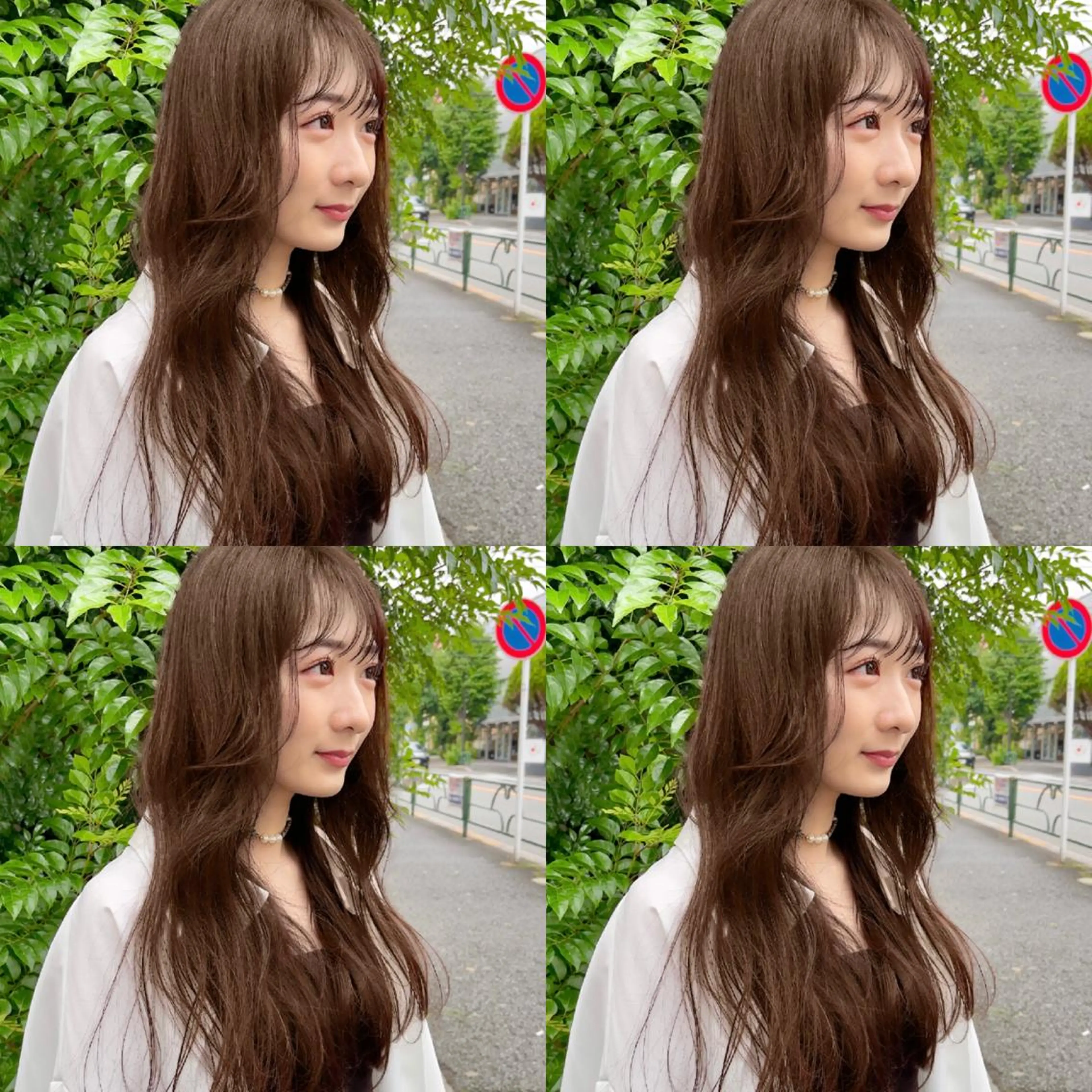 ロング カラー グレージュ 顔周りカット ロング 小顔カット カット ヘアカラー トリートメント ヘッドスパ 大人可愛い透明感🌟 小顔・韓国髪🌟野中のヘアスタイル