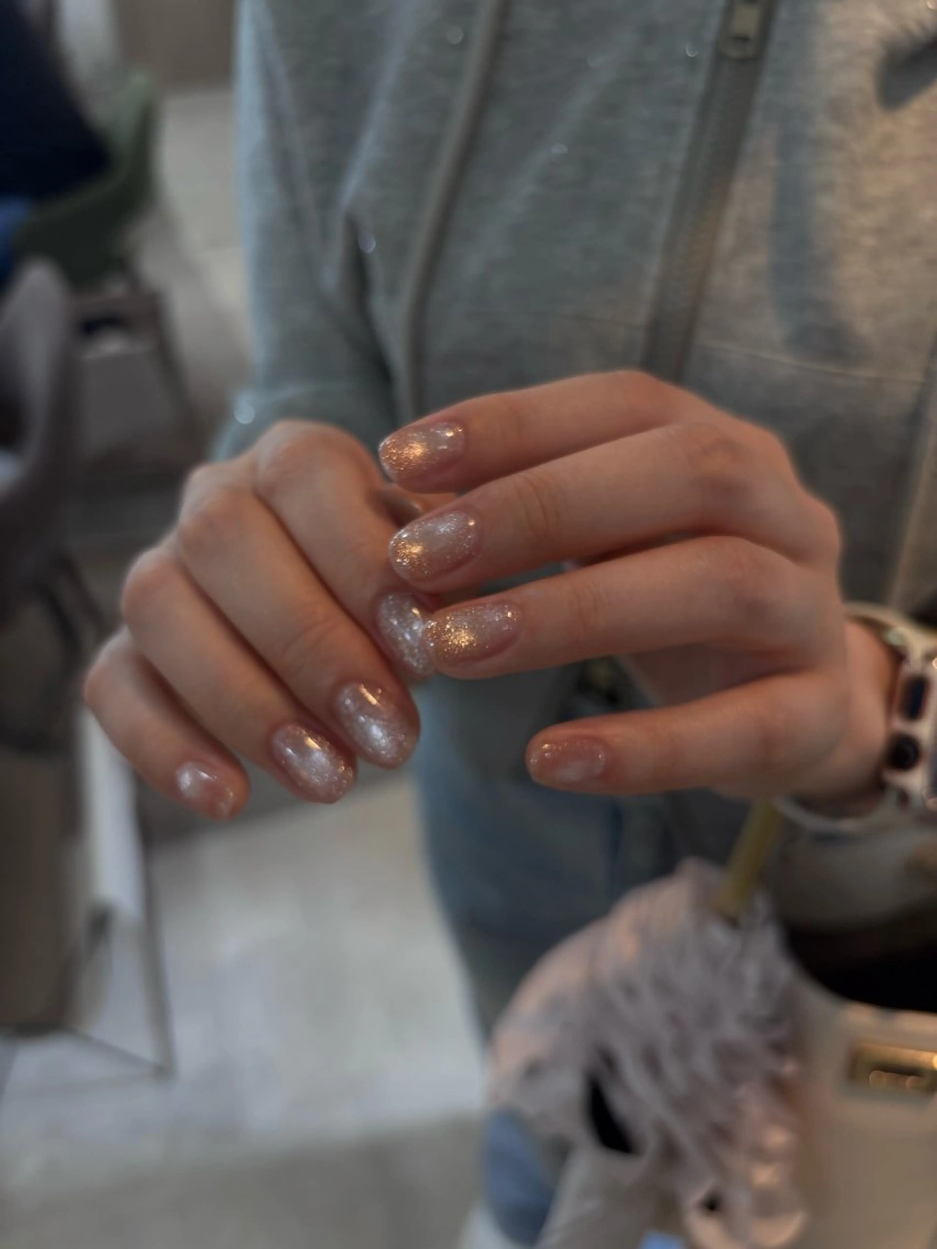 ネイル キラキラネイル マグネットネイル ハンドネイル free'snail N A Oのネイルデザイン