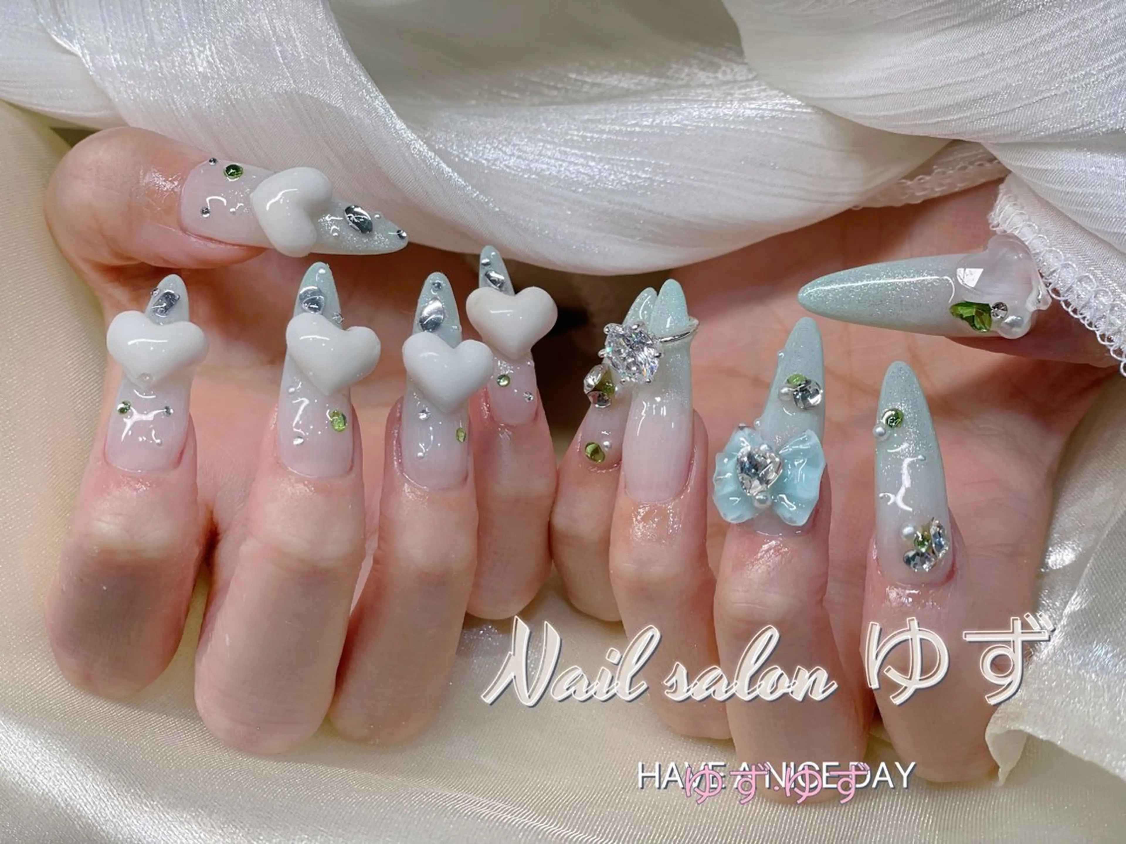 ネイル ハンドネイル ハンドケア MAKI💚💚💚 秋葉原.のネイルデザイン