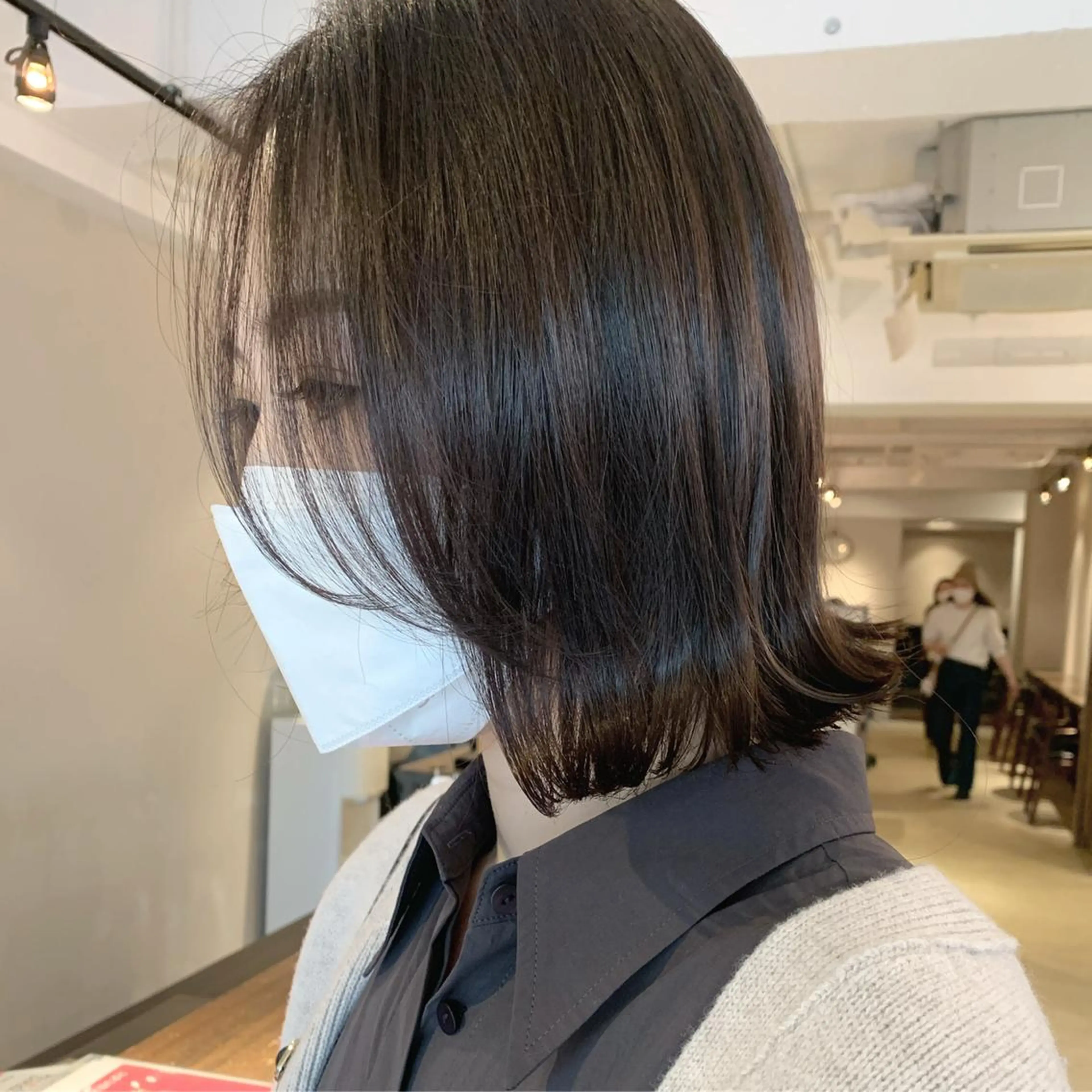 ショート カラー カット ヘアカラー トリートメント ヘッドスパ 透明感/オリーブ/ グレージュ/YUKAのヘアスタイル