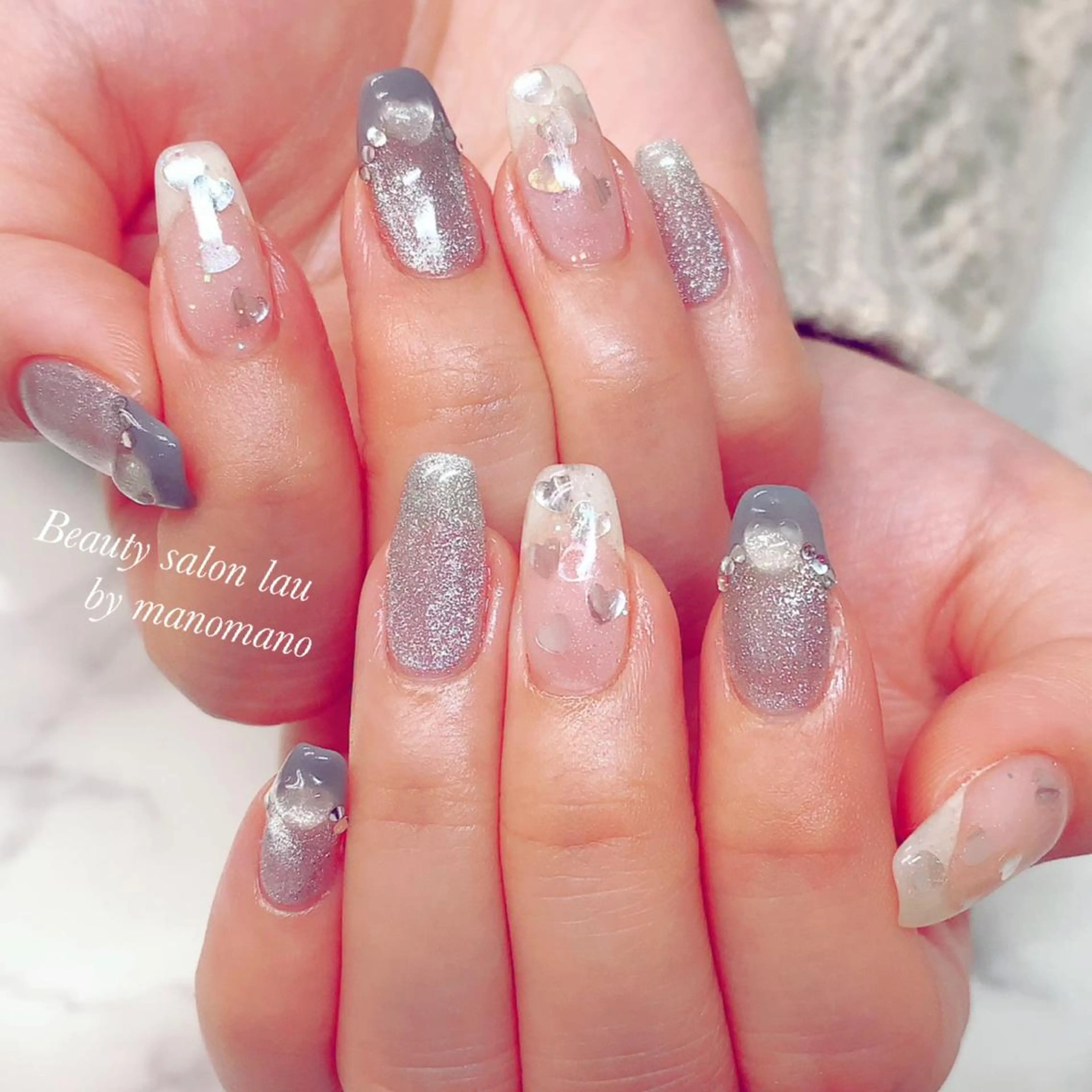 ネイル ハンドネイル ラウバイマノマノ なかざとのネイルデザイン