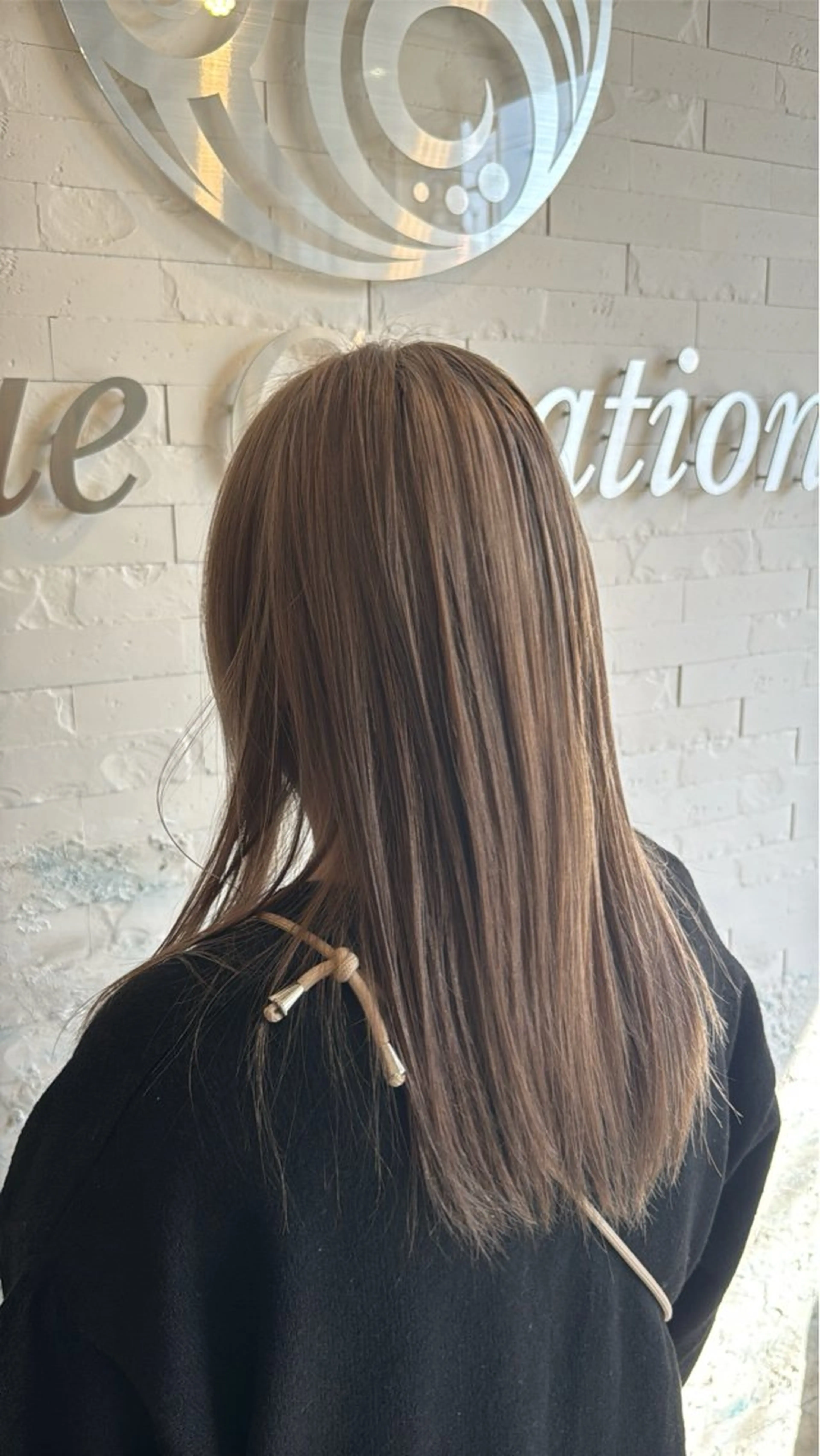 セミロング カラー グレージュ カット ヘアカラー トリートメント ブリーチ無しダブル カラー特化/🫧中村のヘアスタイル