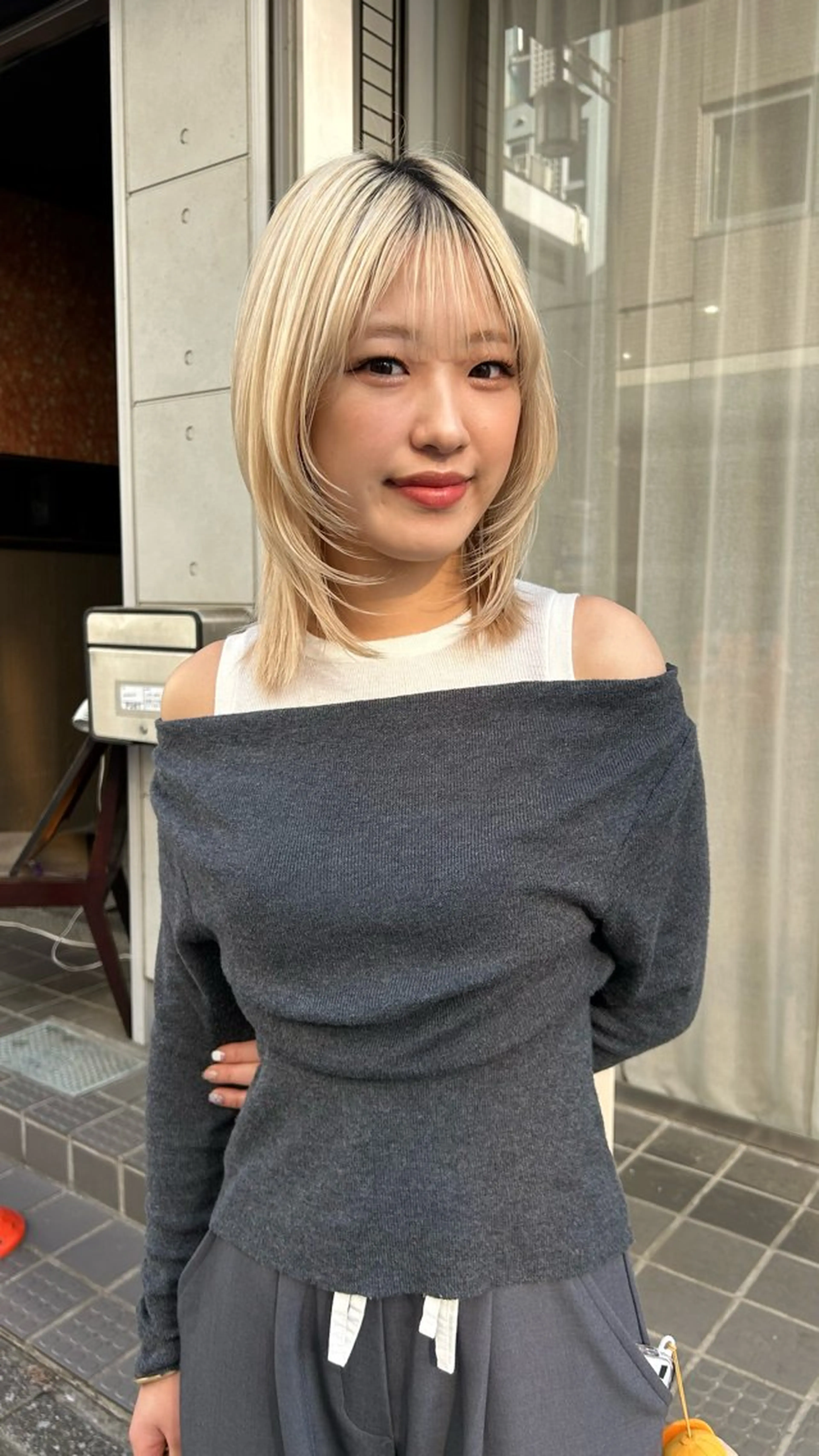 ミディアム MIKA/ボブ/ レイヤー/メンズのヘアスタイル