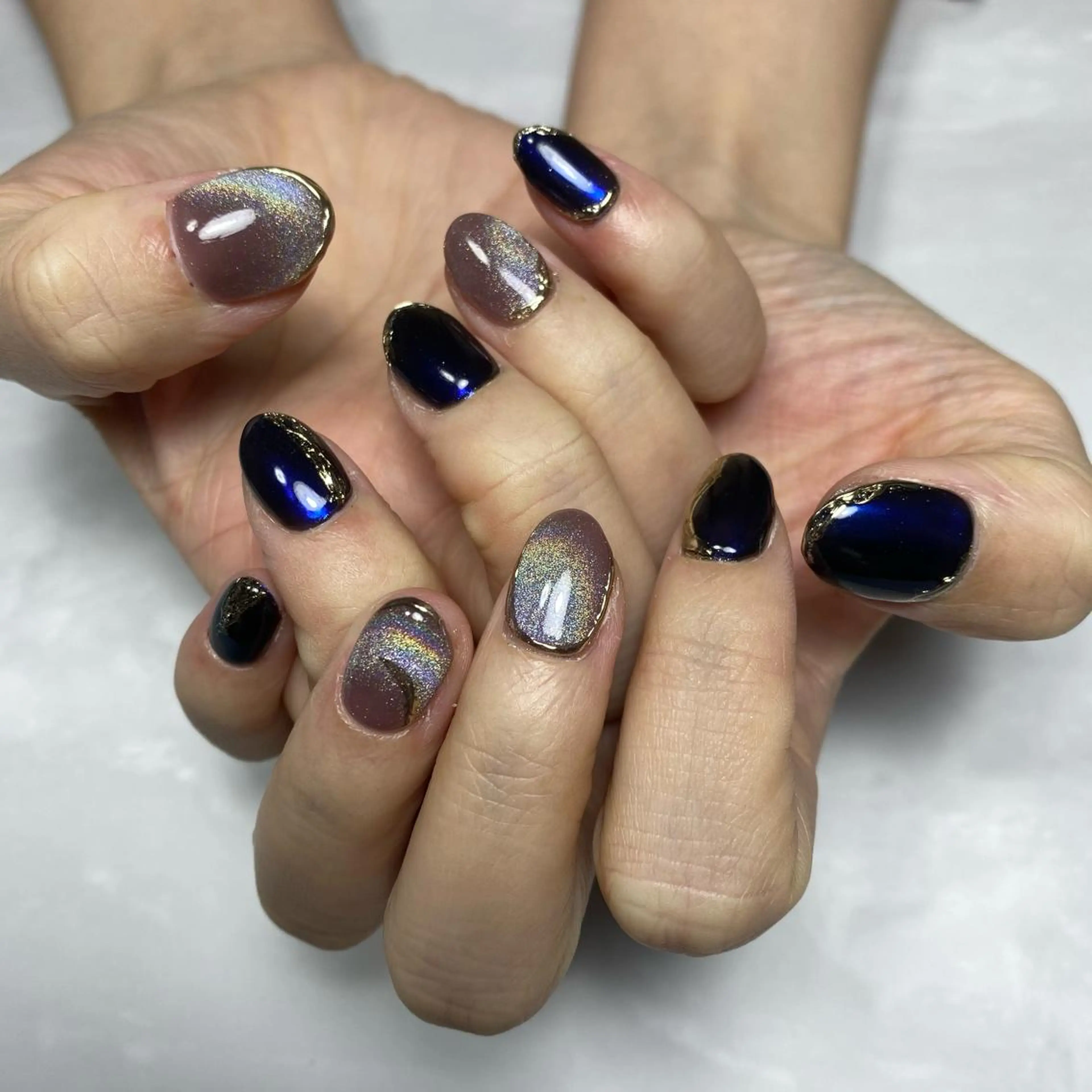 ネイル マグネットネイル ハンドネイル ☺︎ NOZOMI☺︎のネイルデザイン