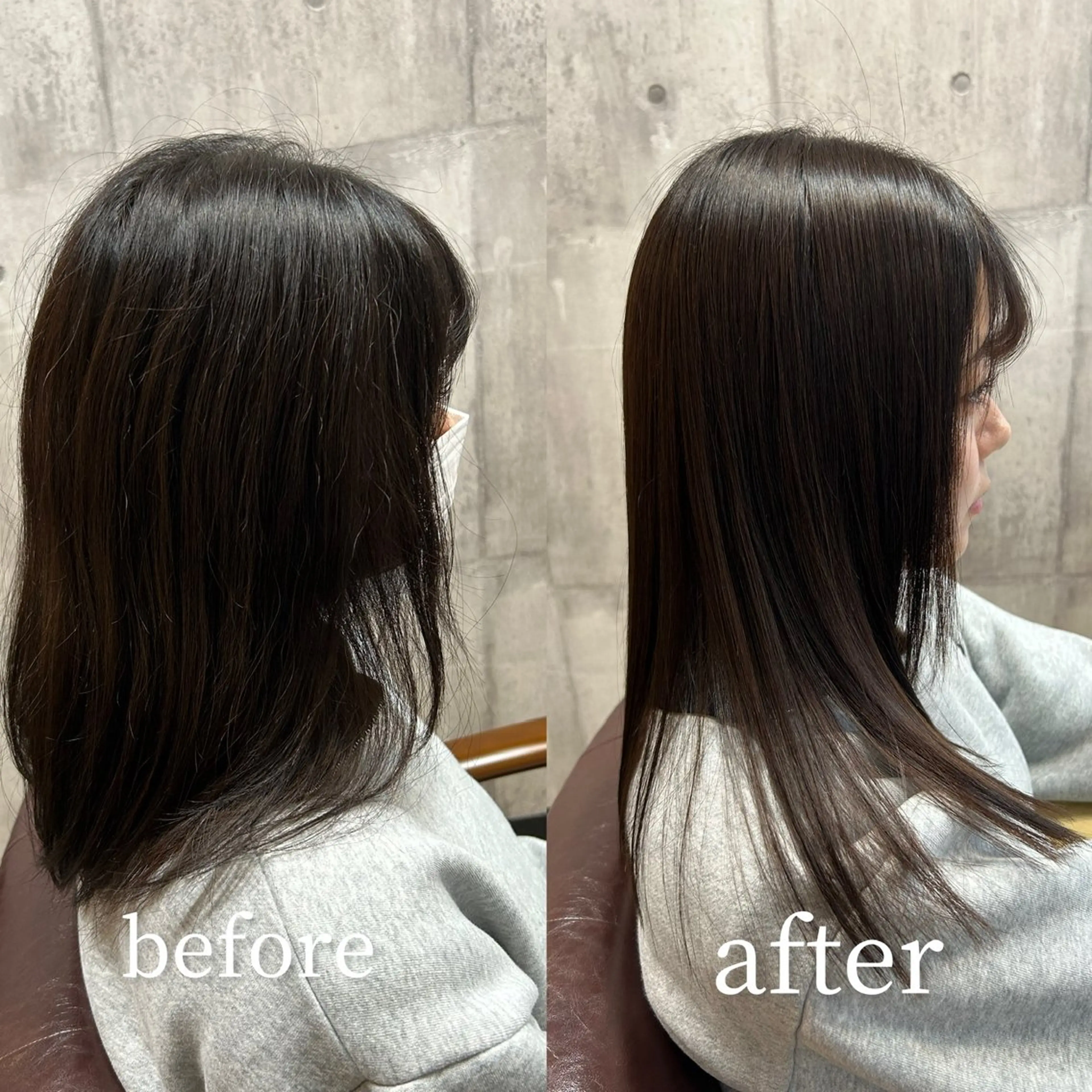 美髪矯正×髪質改善トリートメントの写真