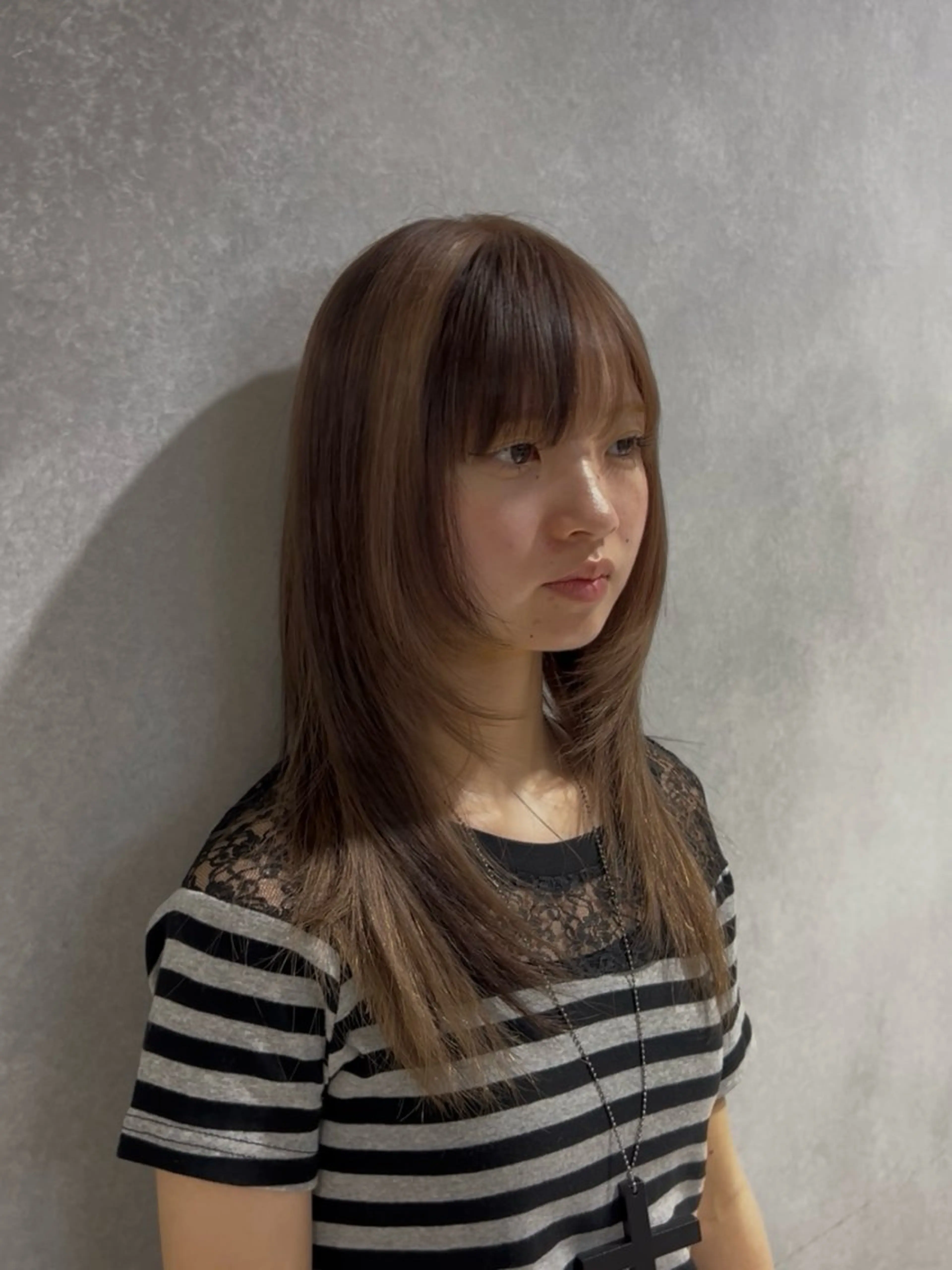 セミロング ヘアカラー トリートメント ayaka 🌿.∘のヘアスタイル