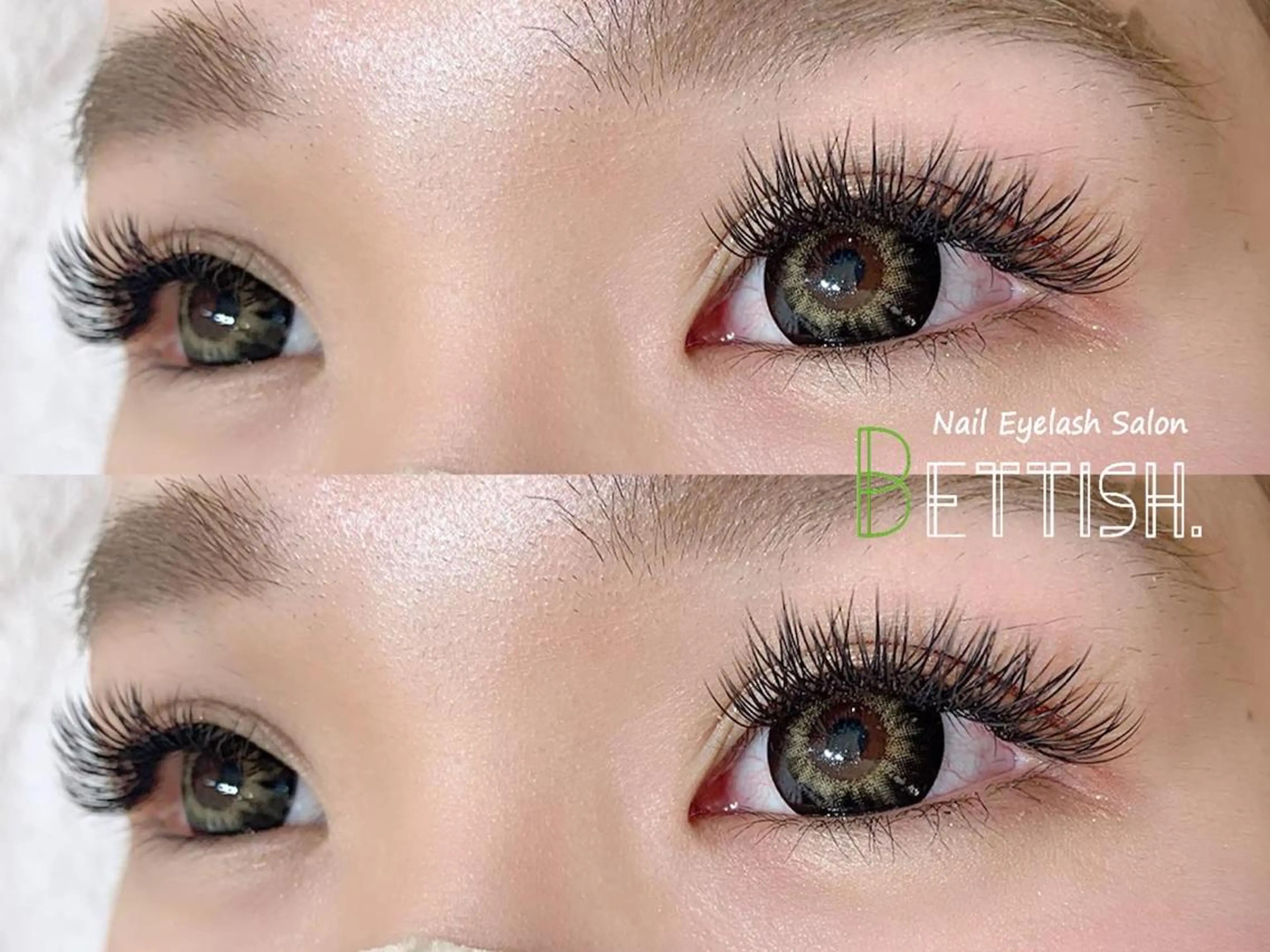 【新規】メガフラットラッシュ140束(280本)持ち重視の方にオススメ!バービー人形のようなお目元に《束感仕上げ可能◎》の写真