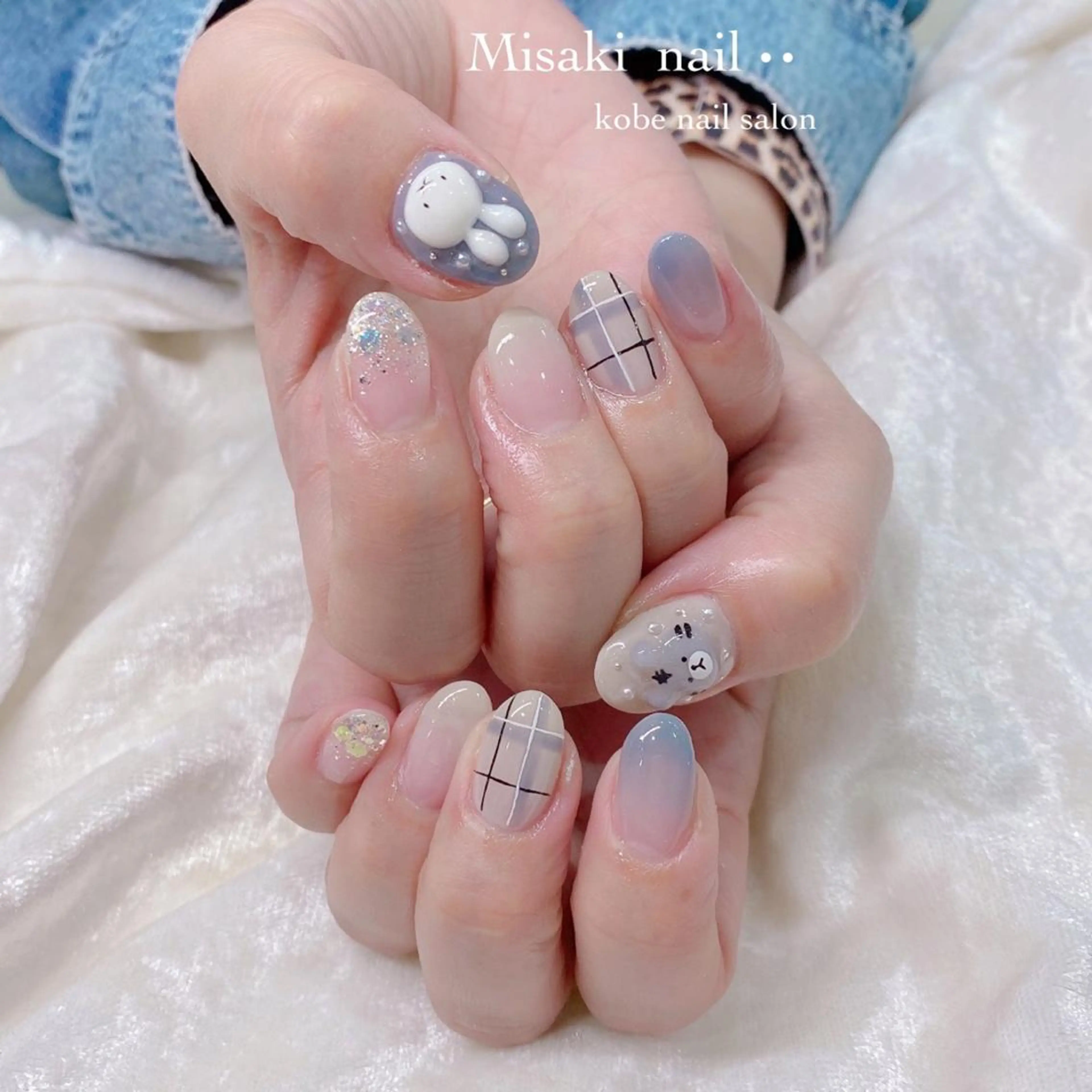 ネイル 韓国ネイル ワンホンネイル ハンドネイル nailsalon miinailsのネイルデザイン