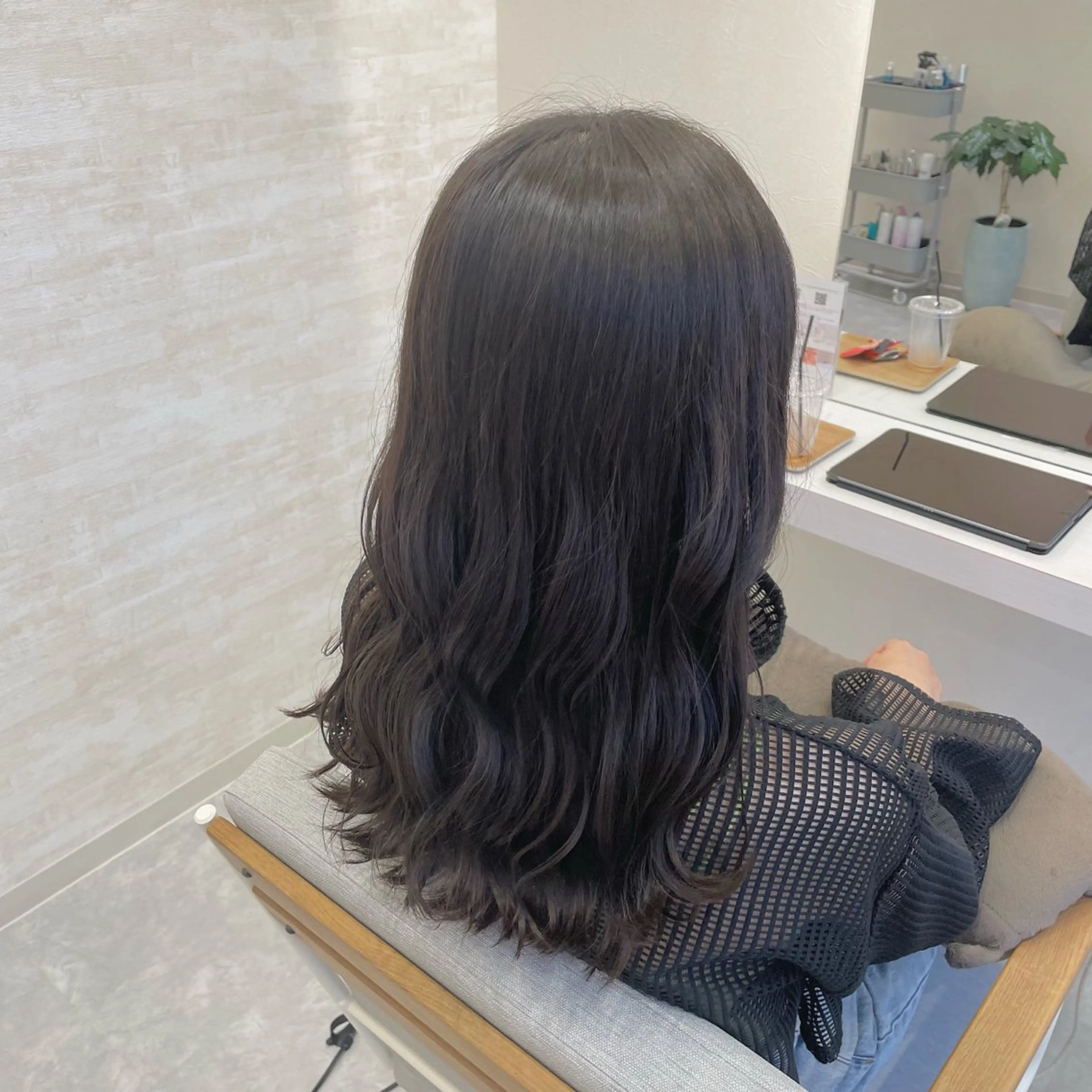 セミロング カラー 髪質改善&ヘアケア /菊池琉那のヘアスタイル