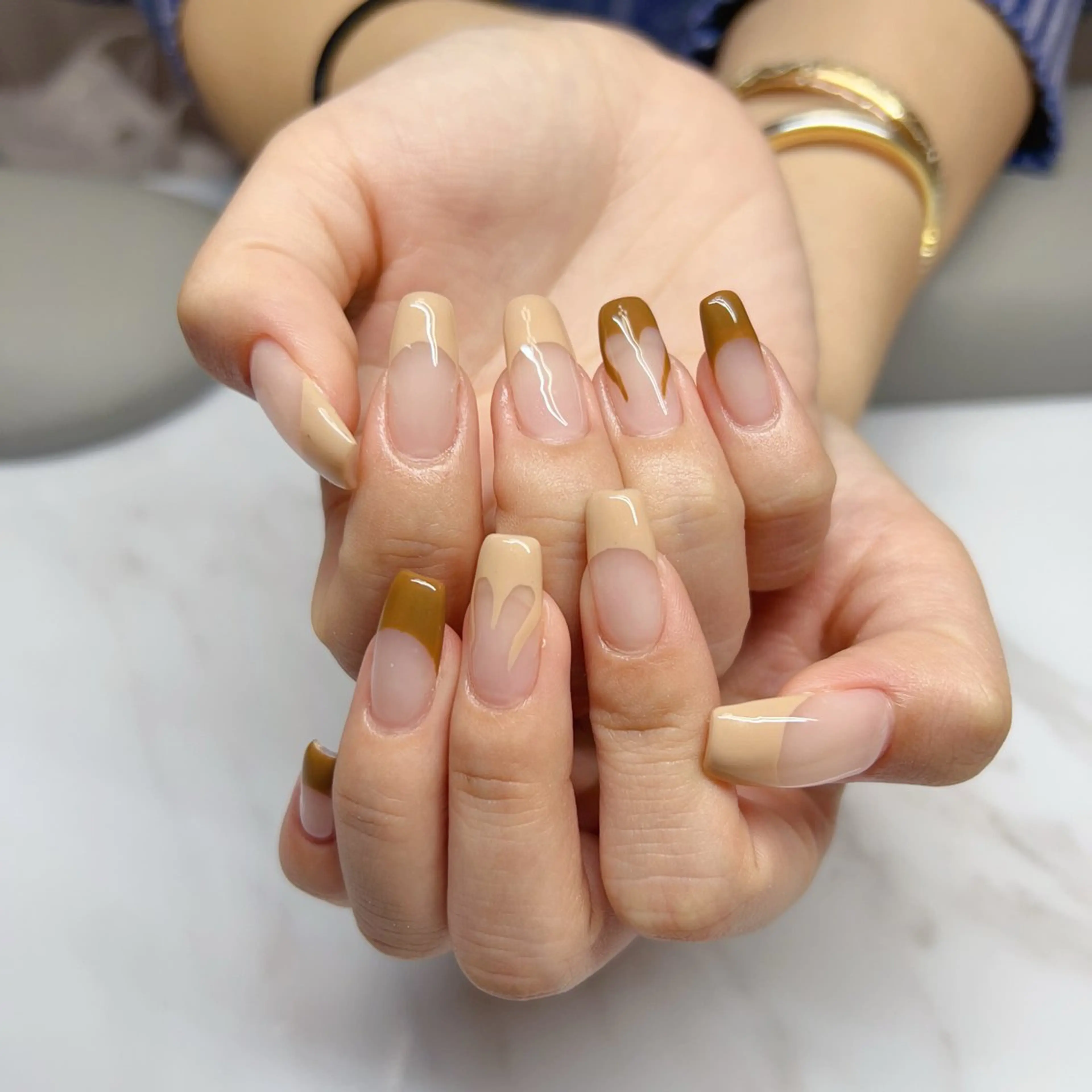 ネイル 成人式 フレンチネイル ジェルネイル グラデーション マグネットネイル Rika Nail ellaのネイルデザイン