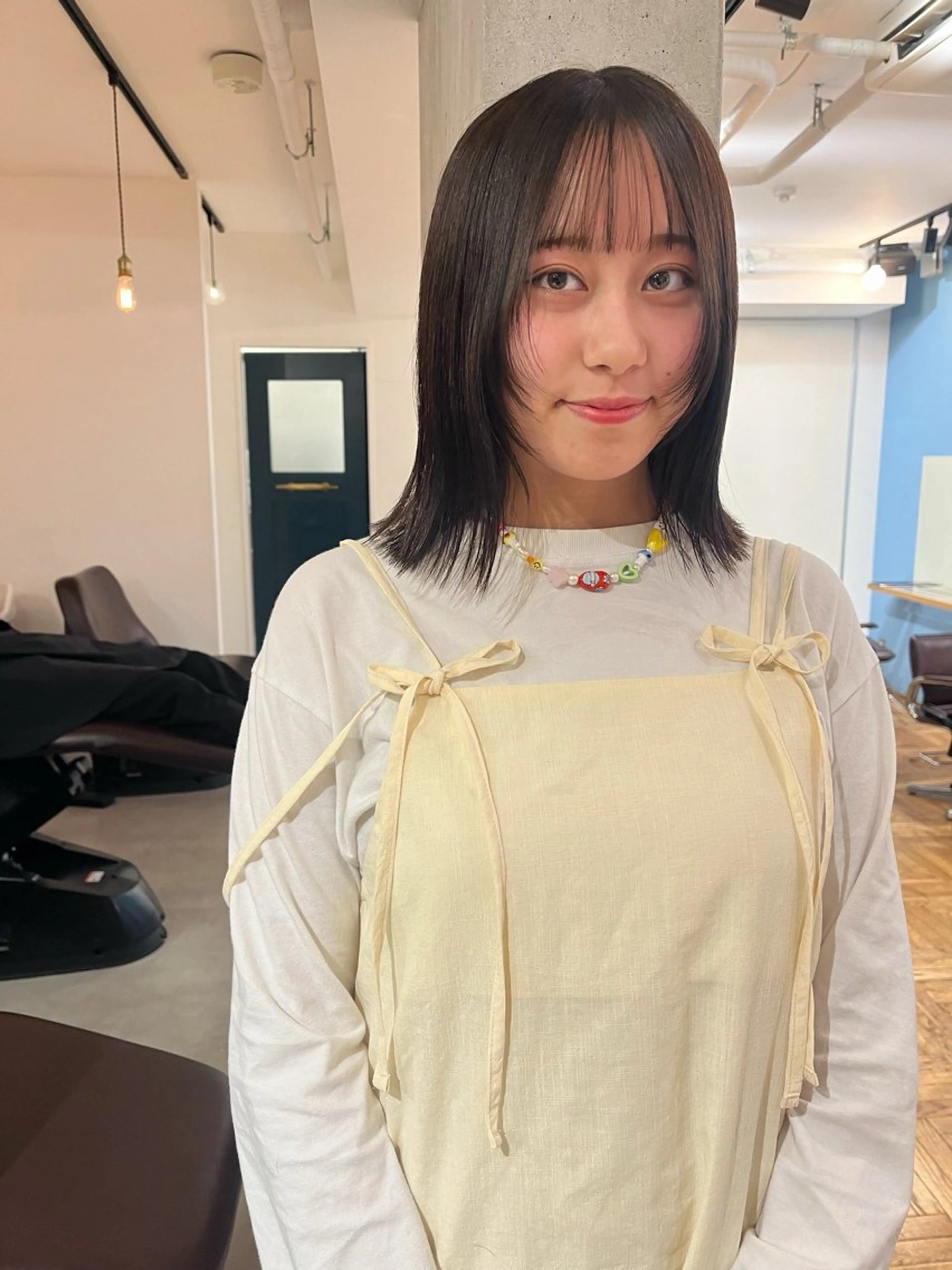 ミディアム カラー オリーブカラー 暖色/パーマ 🌼クニトウメイのヘアスタイル