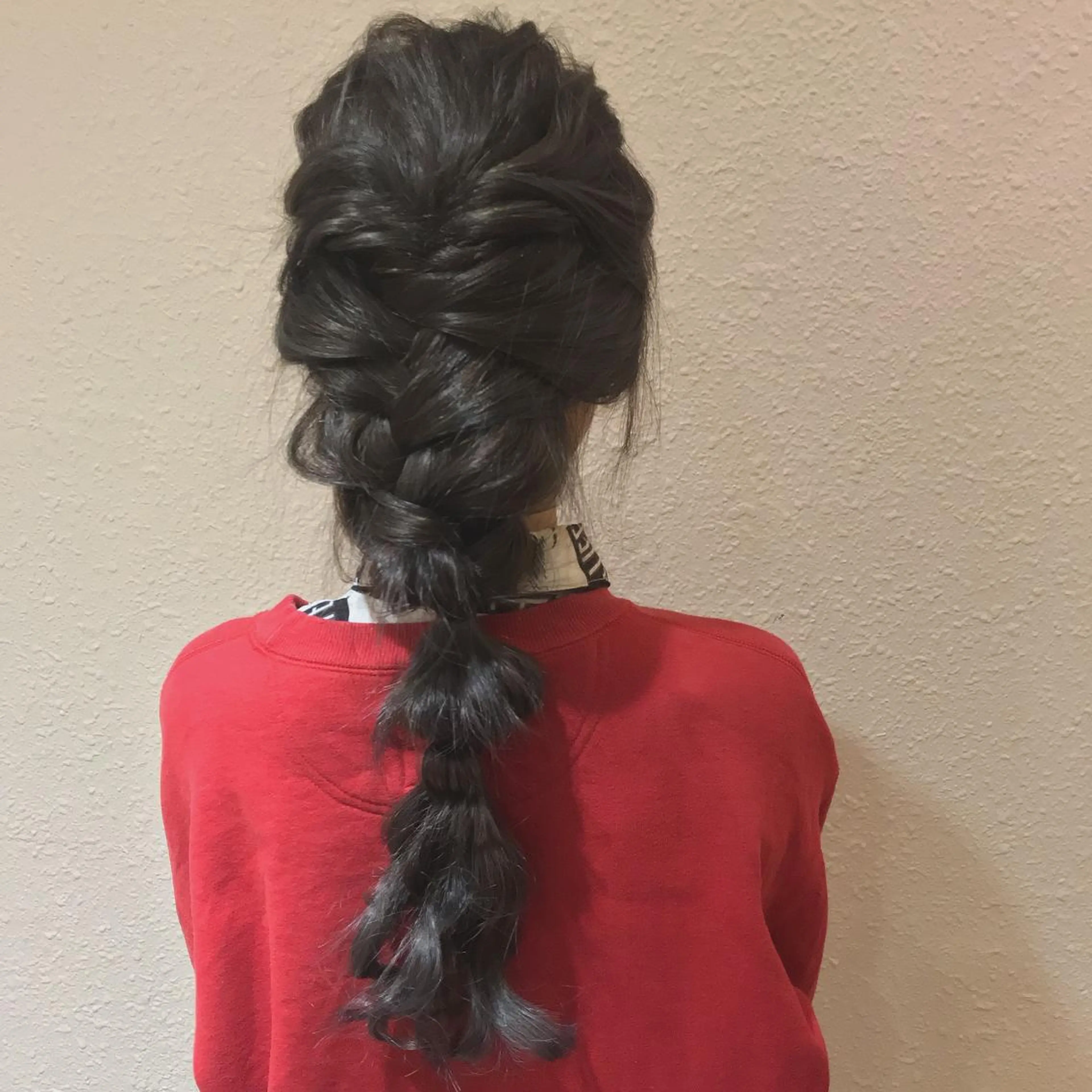 ロング カラー ヘアアレンジ グラデーションカラー パープルカラー 山本 舞のヘアスタイル