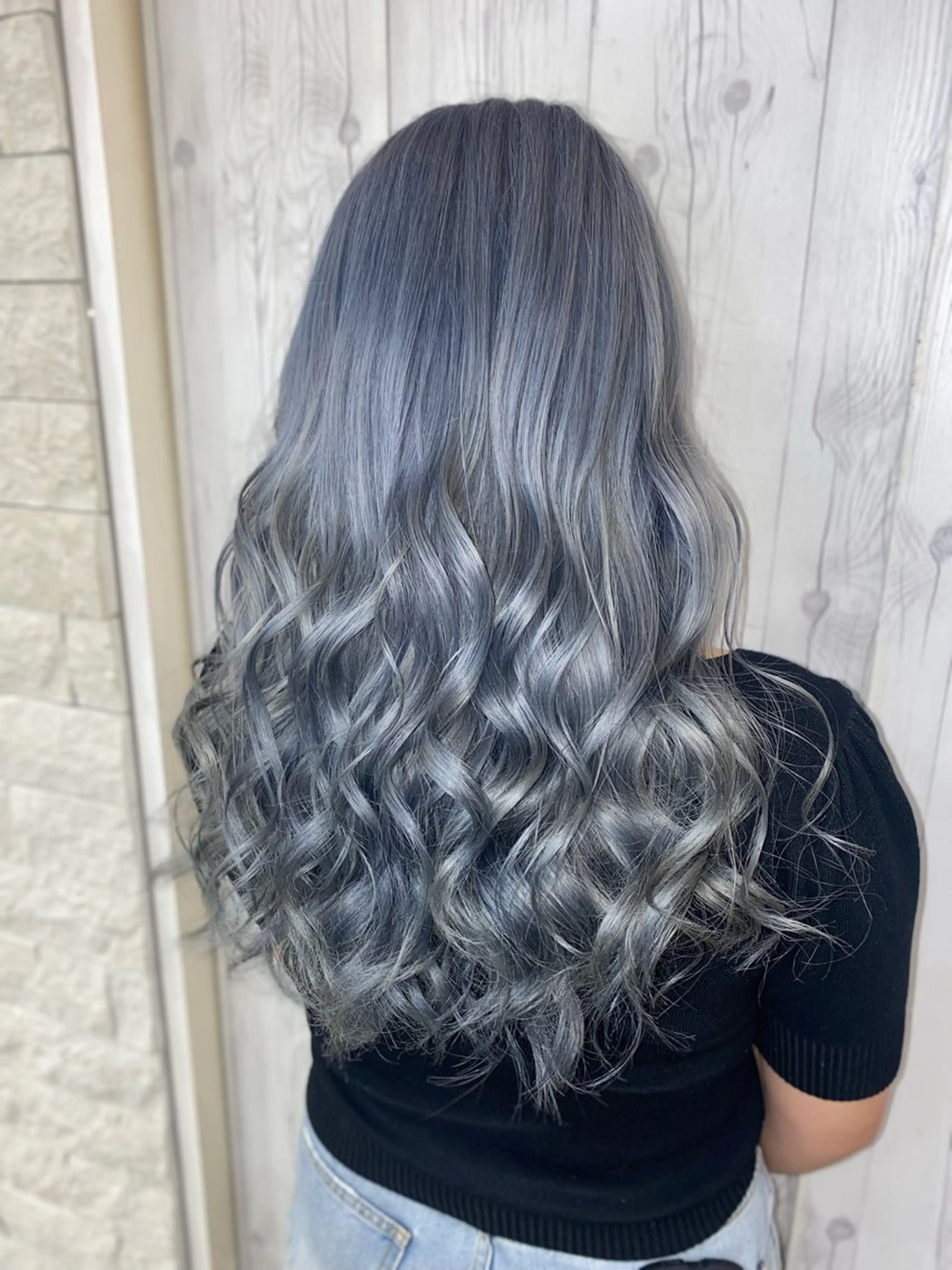 ロング ヘアカラー ゆぴ☾‪/推しカラー /ハイトーンのヘアスタイル