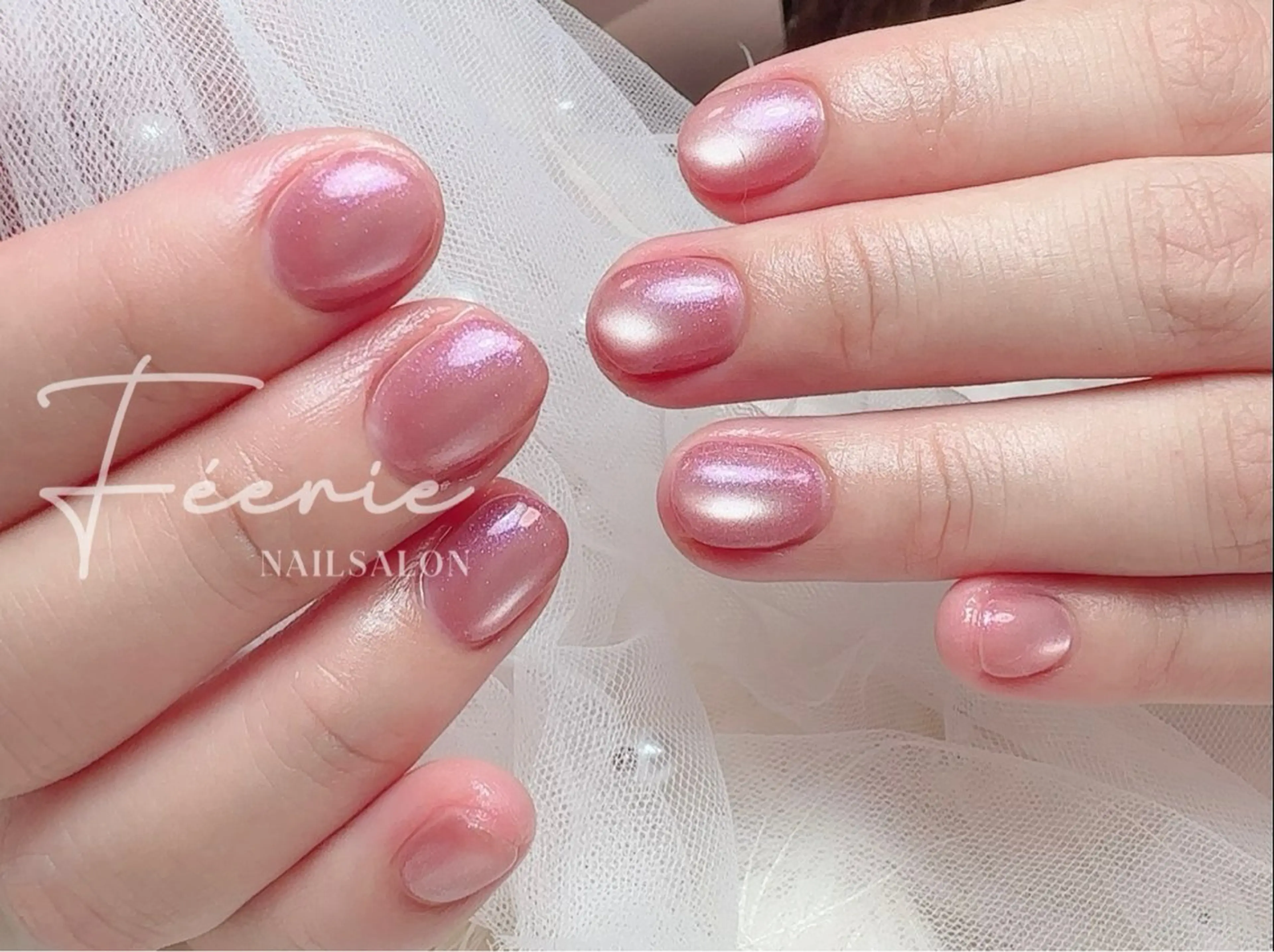 ネイル アートネイル 韓国ネイル マグネットネイル シンプルネイル ワンホンネイル ハンドネイル ハンドケア nail salon Feerieのネイルデザイン