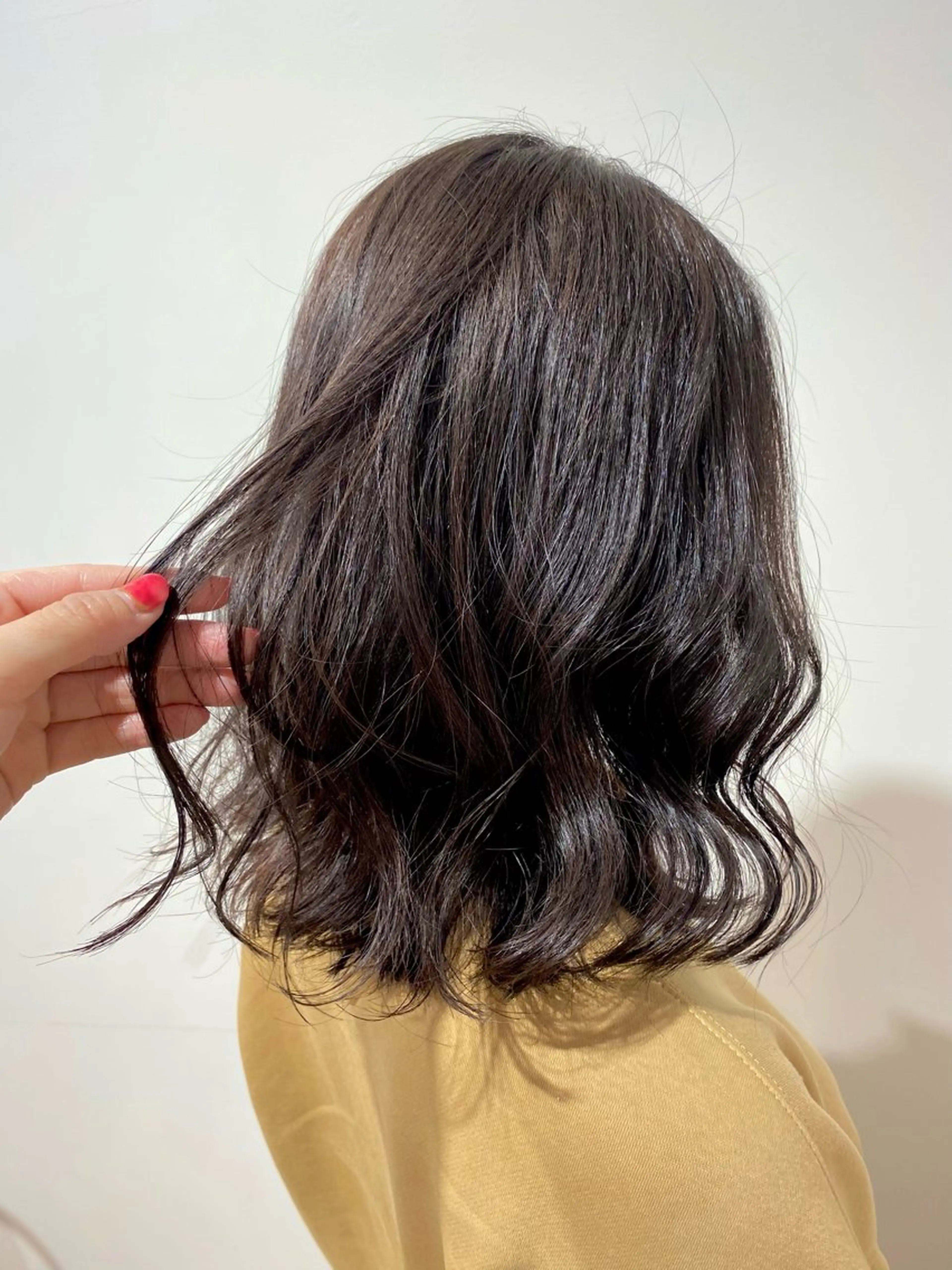 ミディアム カラー グレージュ ラベンダーカラー ラベンダーグレージュ ラベンダーグレー カット ヘアカラー 暖色系カラー まおのヘアスタイル