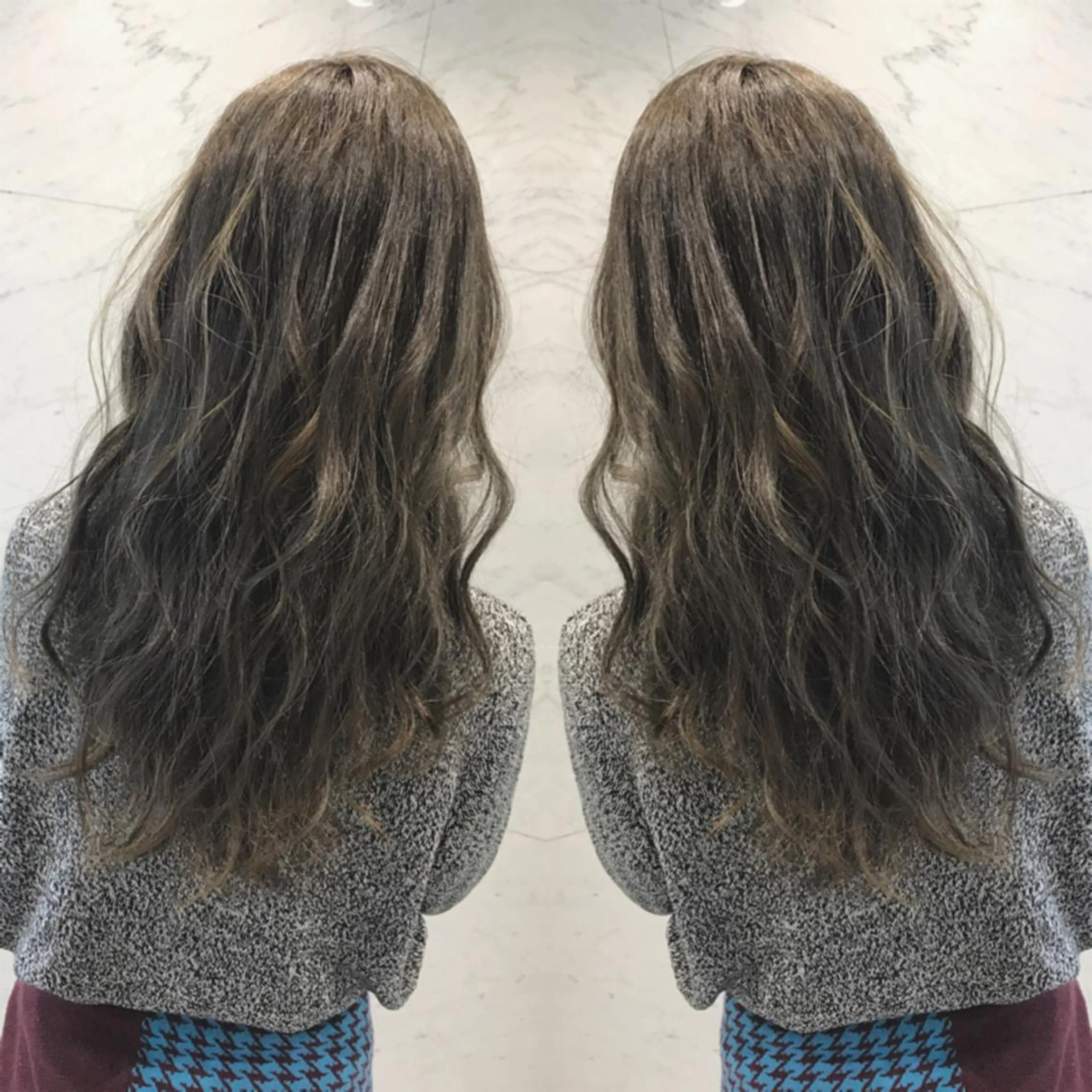 ロング カラー ヘアカラー 重政 和樹のヘアスタイル