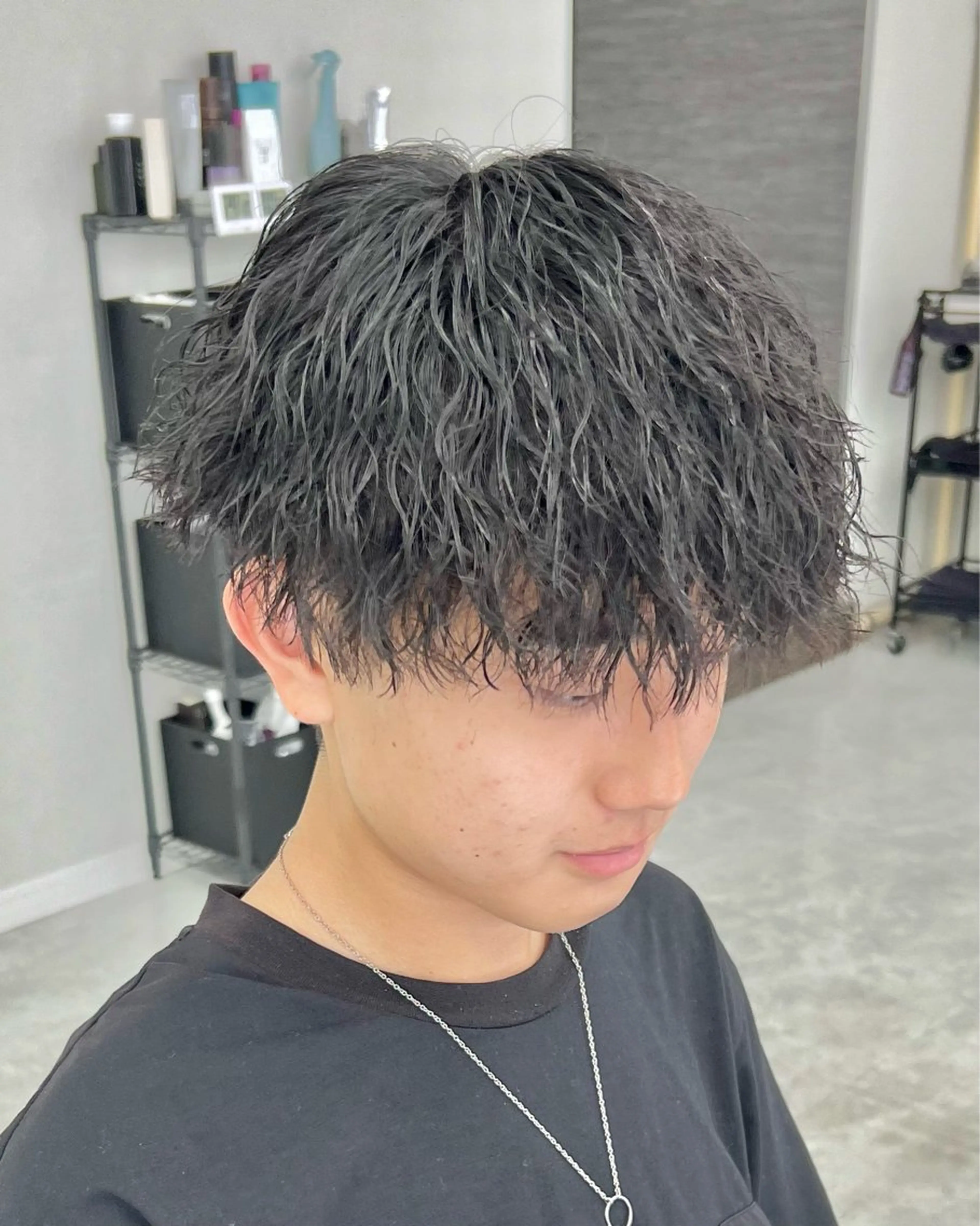 パーマ メンズ カット パーマ トリートメント ヘアセット シャドウパーマ/ メンズ/KENTAのヘアスタイル