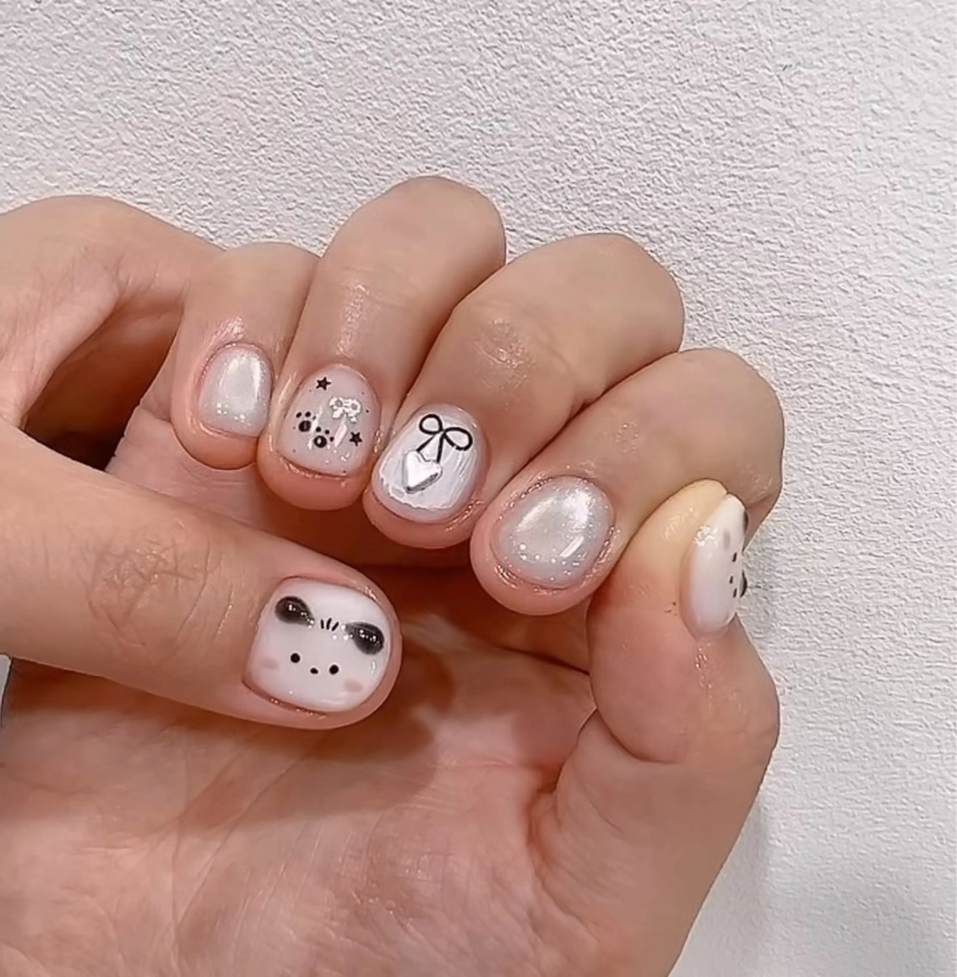 ネイル 韓国ネイル 持ち込み ニュアンスネイル ネイルチップ ハンドネイル TABI ANA.CHUOのネイルデザイン