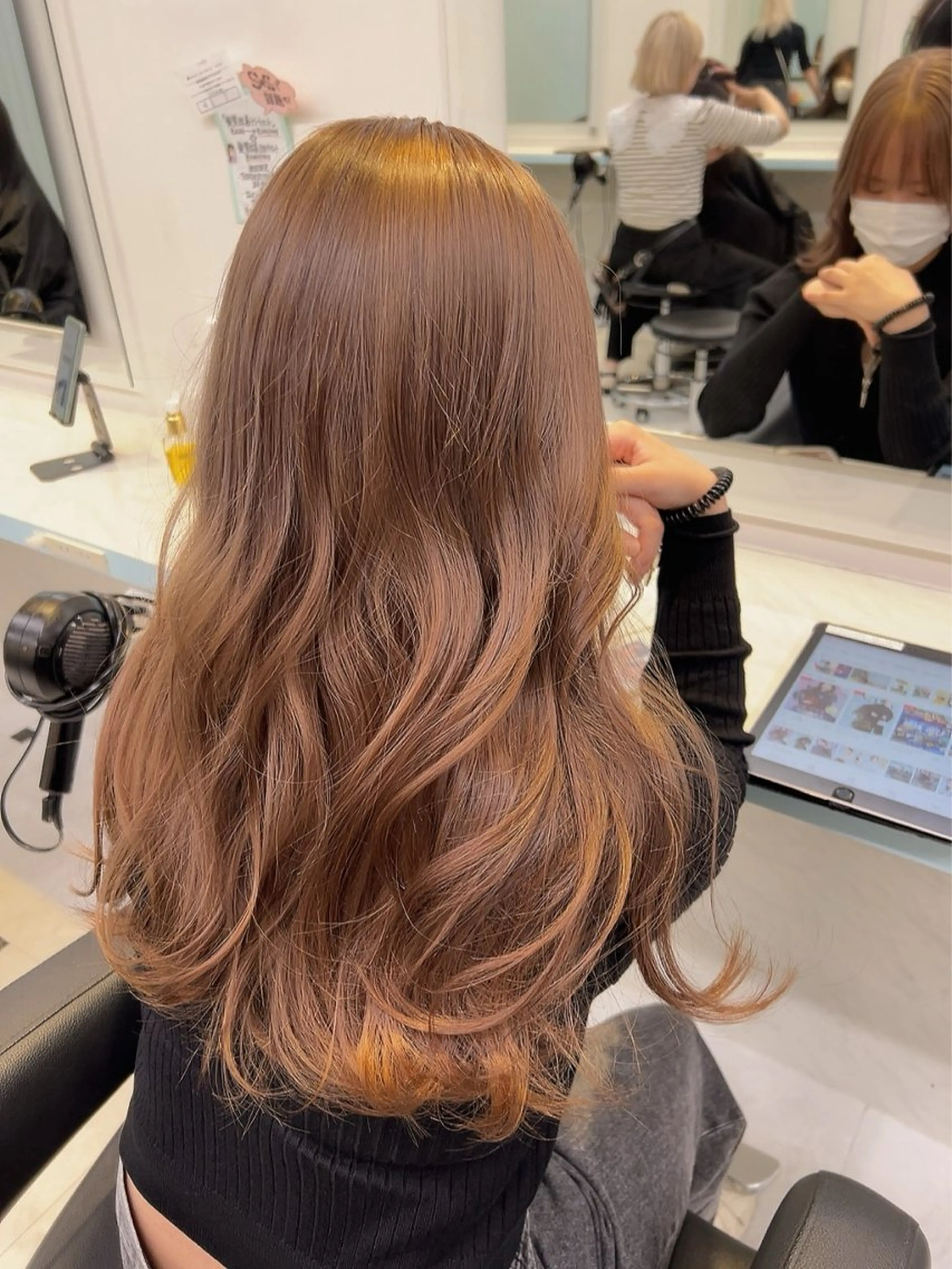 セミロング カラー ヘアカラー トリートメント ヘッドスパ 🥞ベージュ系カラー 【すずきりほ】🥞のヘアスタイル