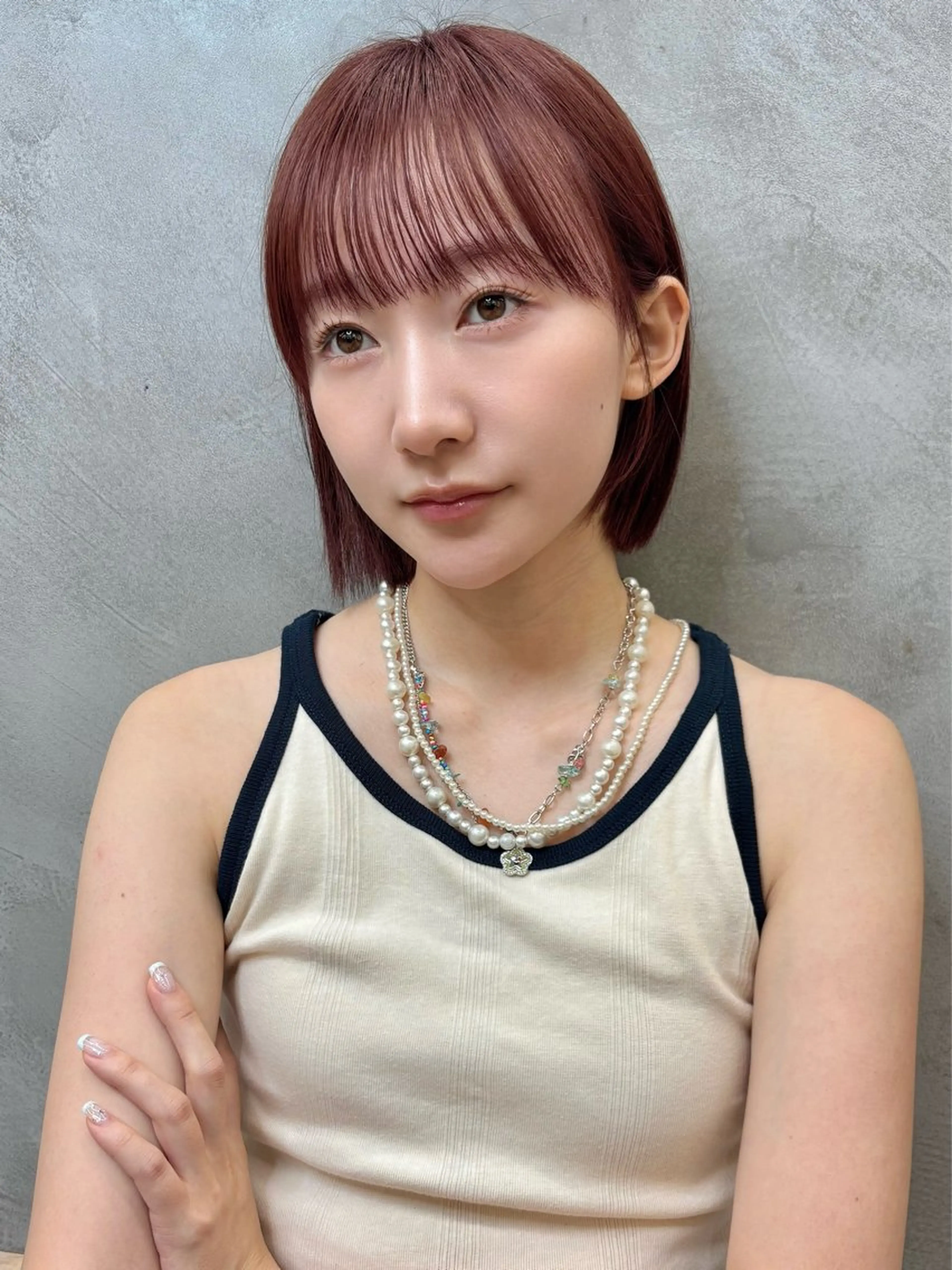 ミディアム くどうももか 浦和　ショート　ボブのヘアスタイル