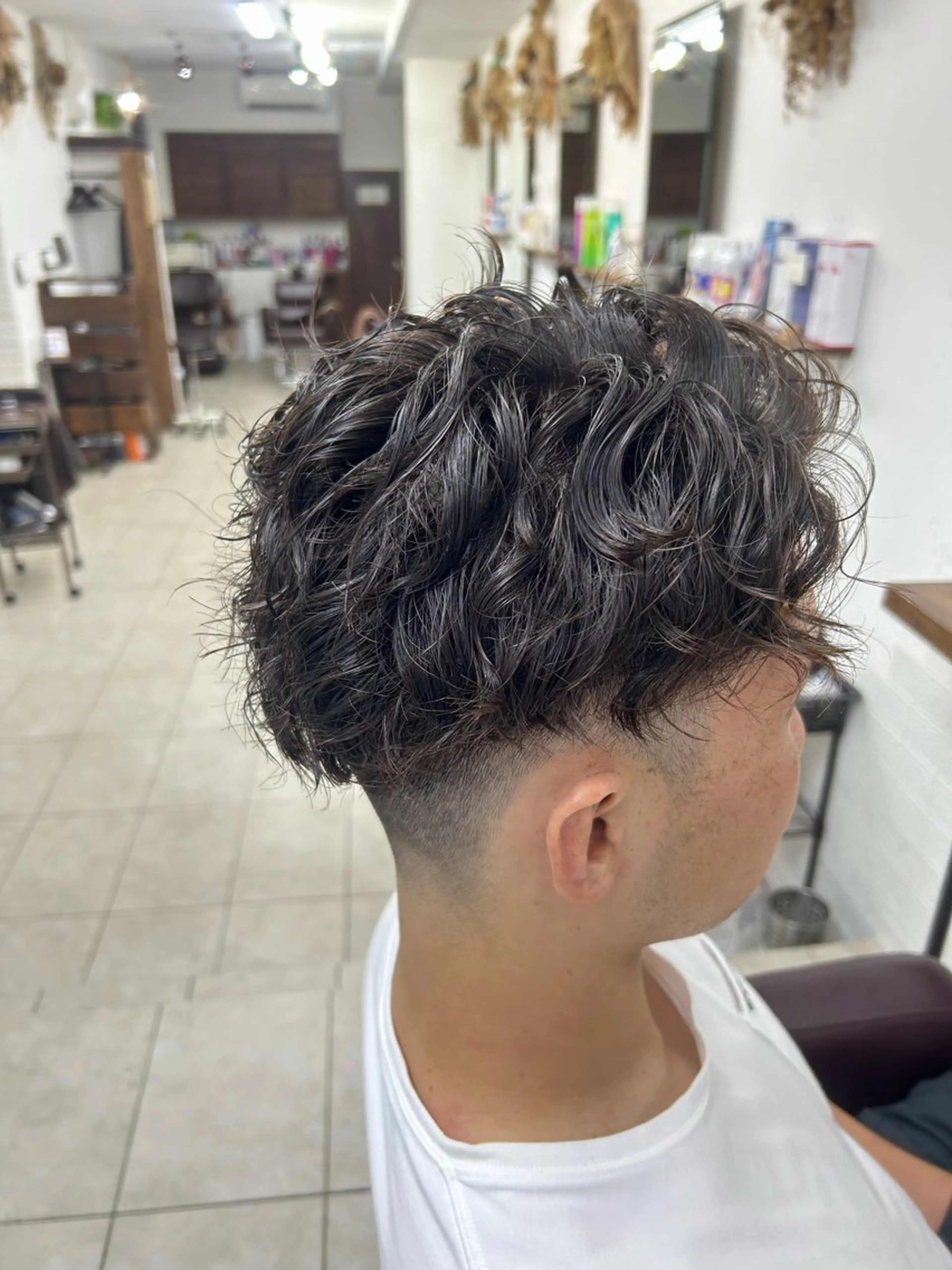 パーマ メンズ ダブルスキルエクステ /羽エクステ白石宇由のヘアスタイル