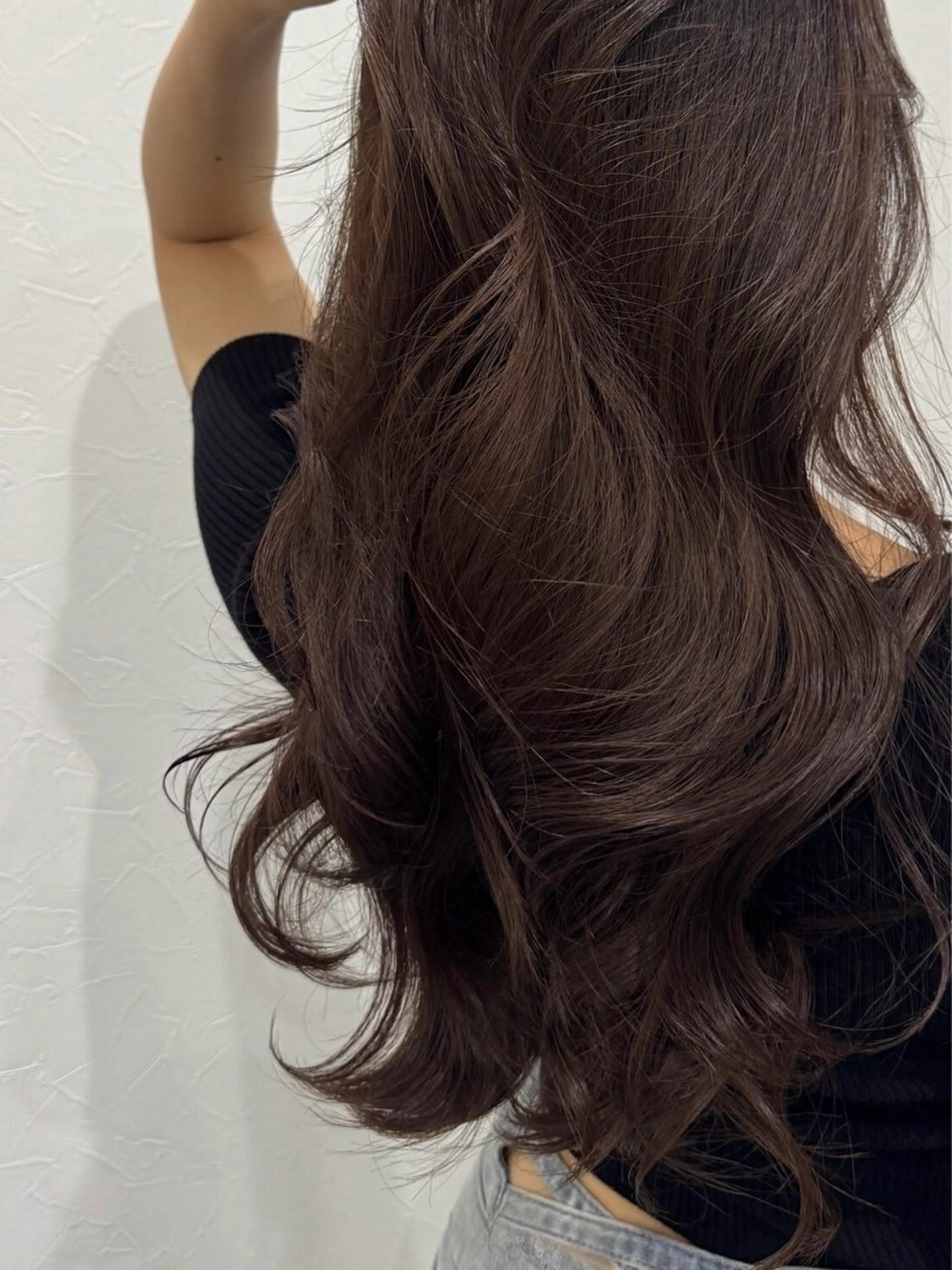 ロング カラー カット ヘアカラー トリートメント nu ✧︎*。のヘアスタイル