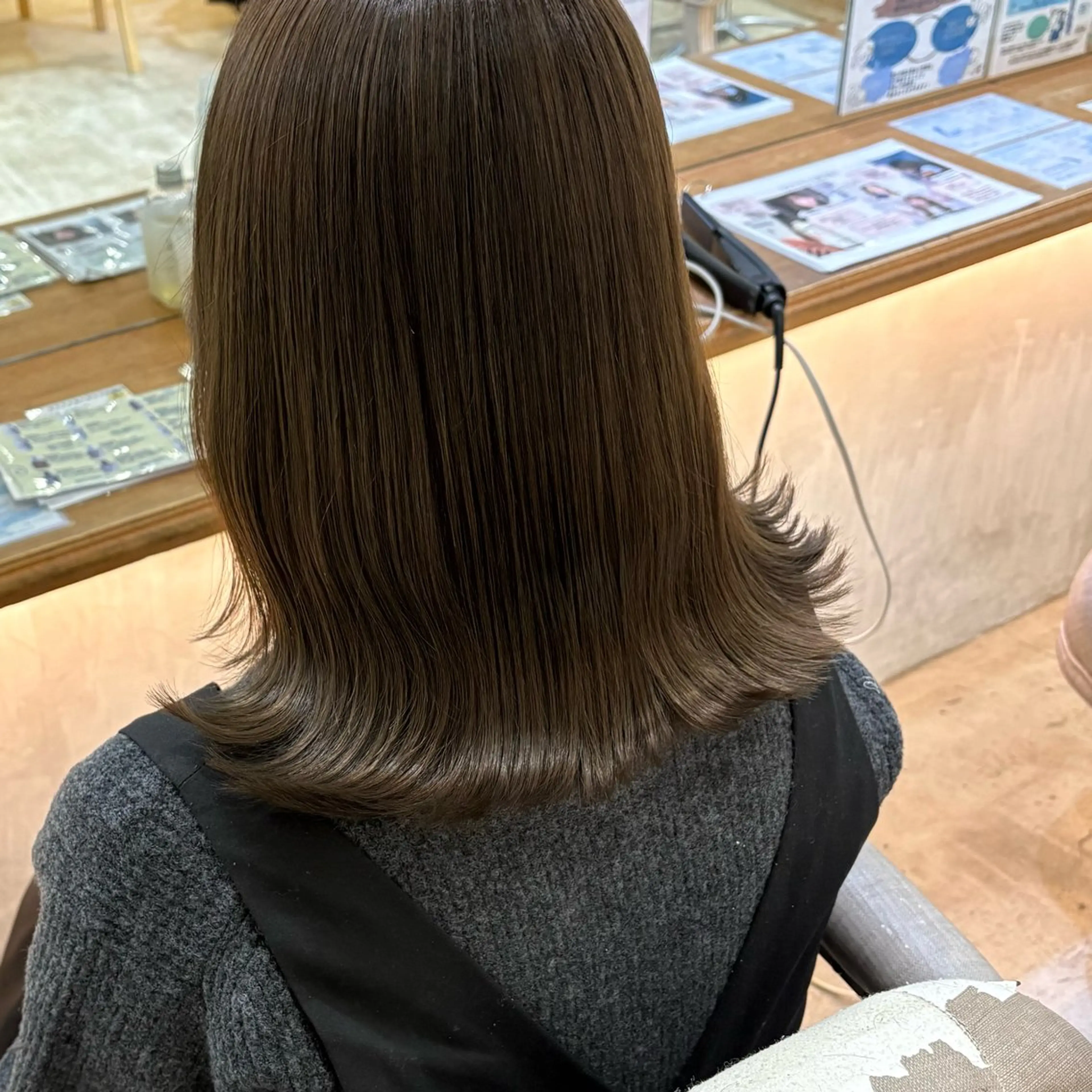 ミディアム カラー カット ヘアカラー トリートメント RINO/似合わせ /女性専用𖧷のヘアスタイル