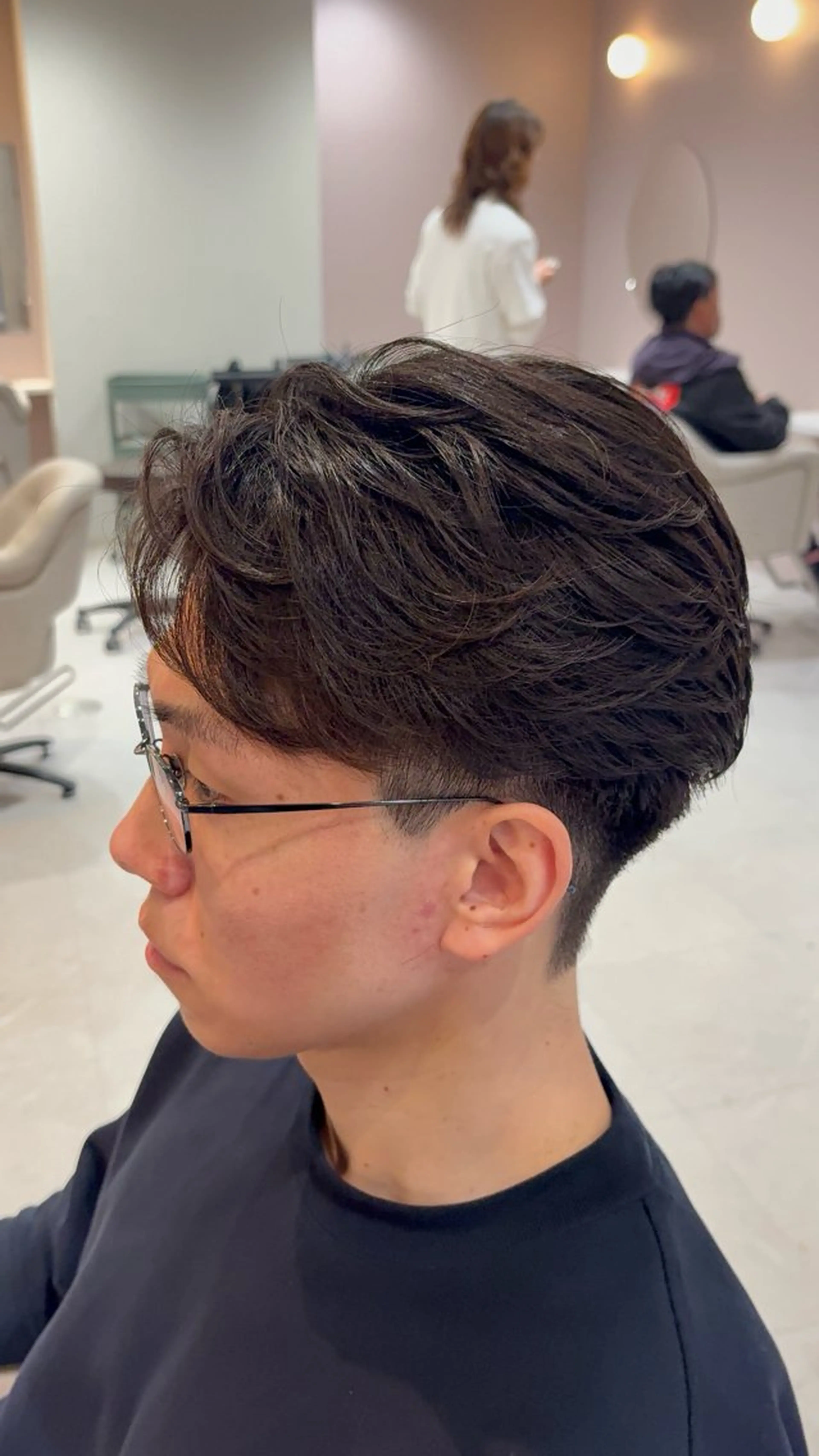 ショート 縮毛矯正 カット 縮毛矯正 💎曲がる縮毛矯正 💎透明感カラーのヘアスタイル