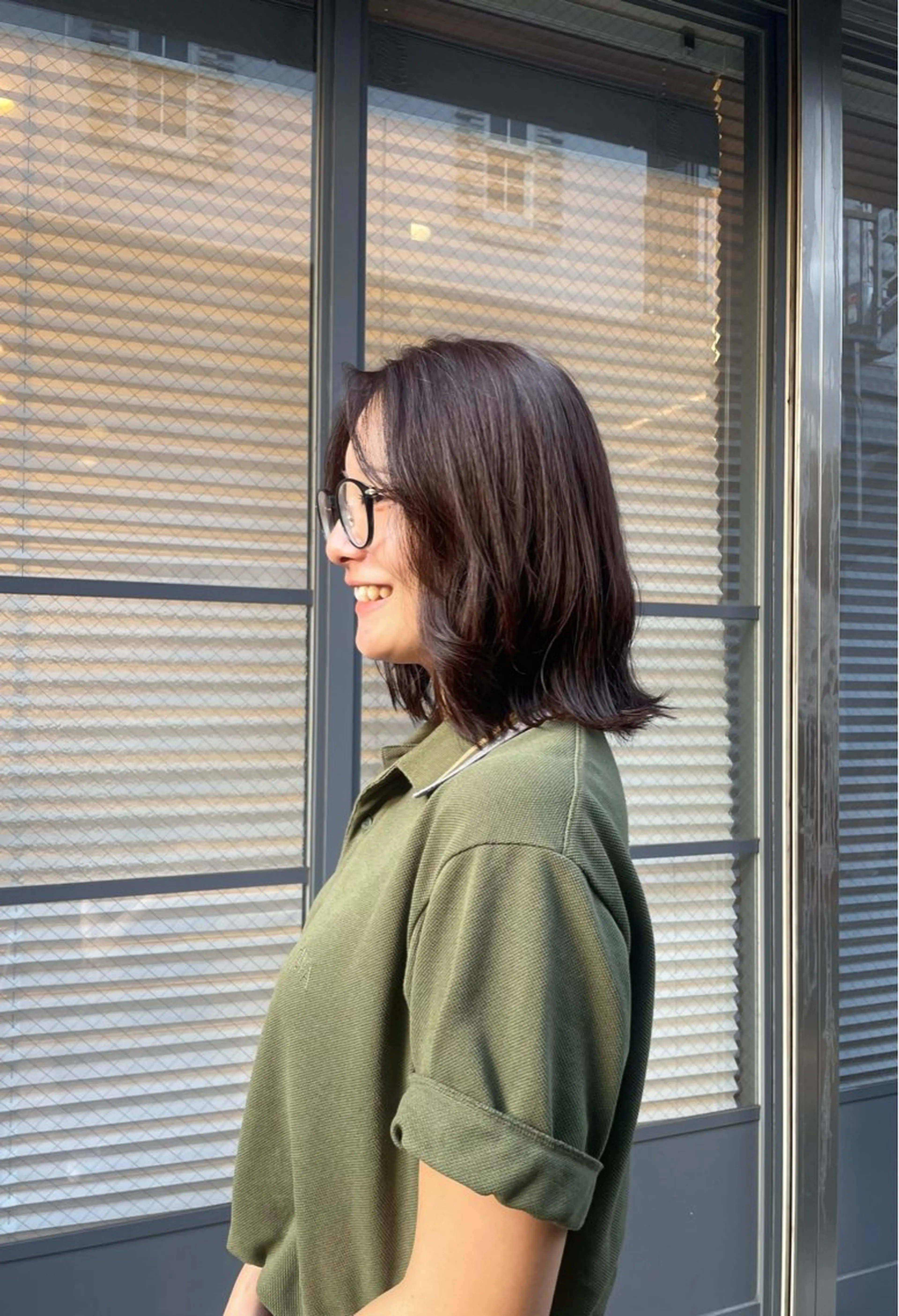 ミディアム カット ヘアカラー トリートメント 🌷暖色艶カラー/ shiori🌷のヘアスタイル