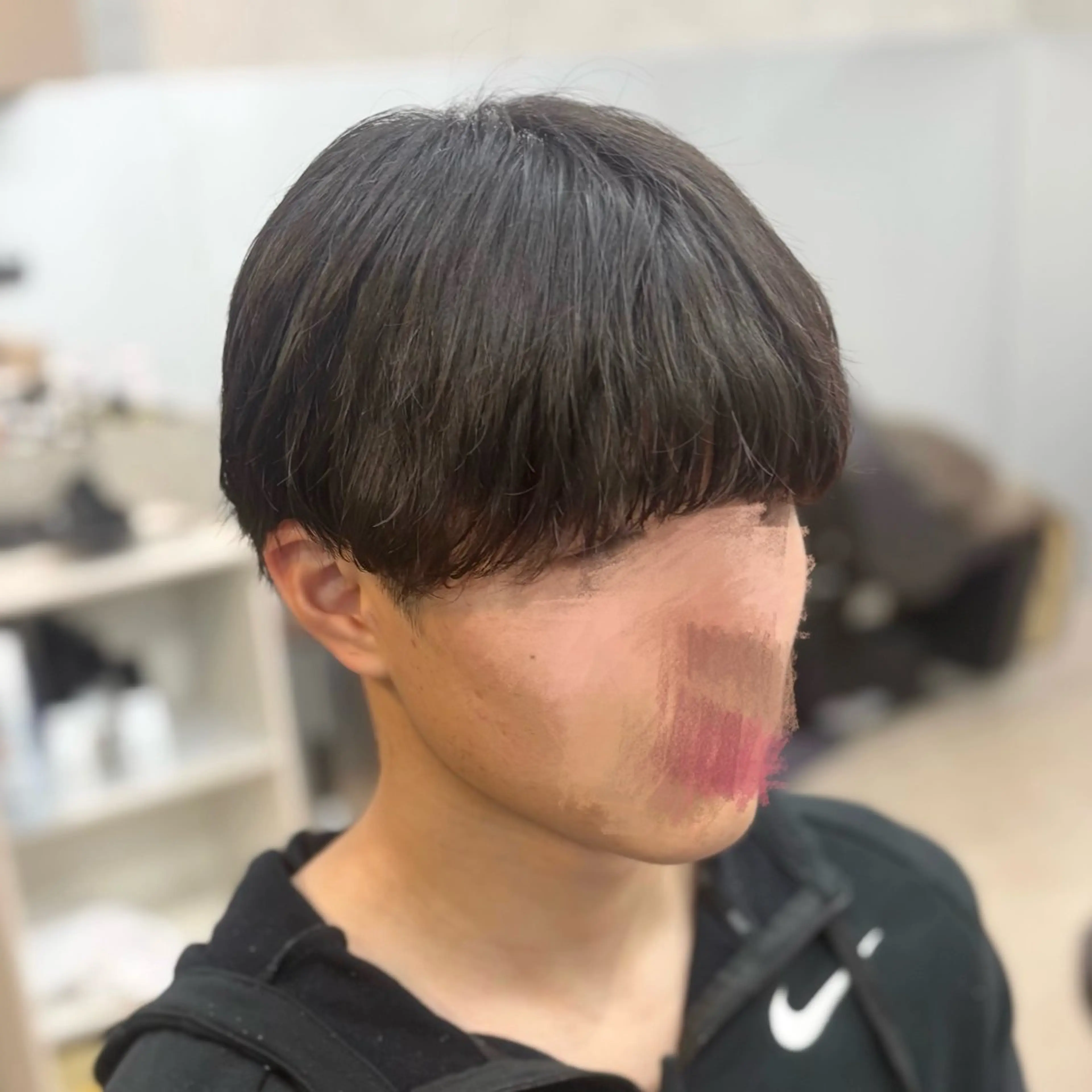 メンズ カット フェザーパーマ🦋セ ンターパート🖤彩音のヘアスタイル