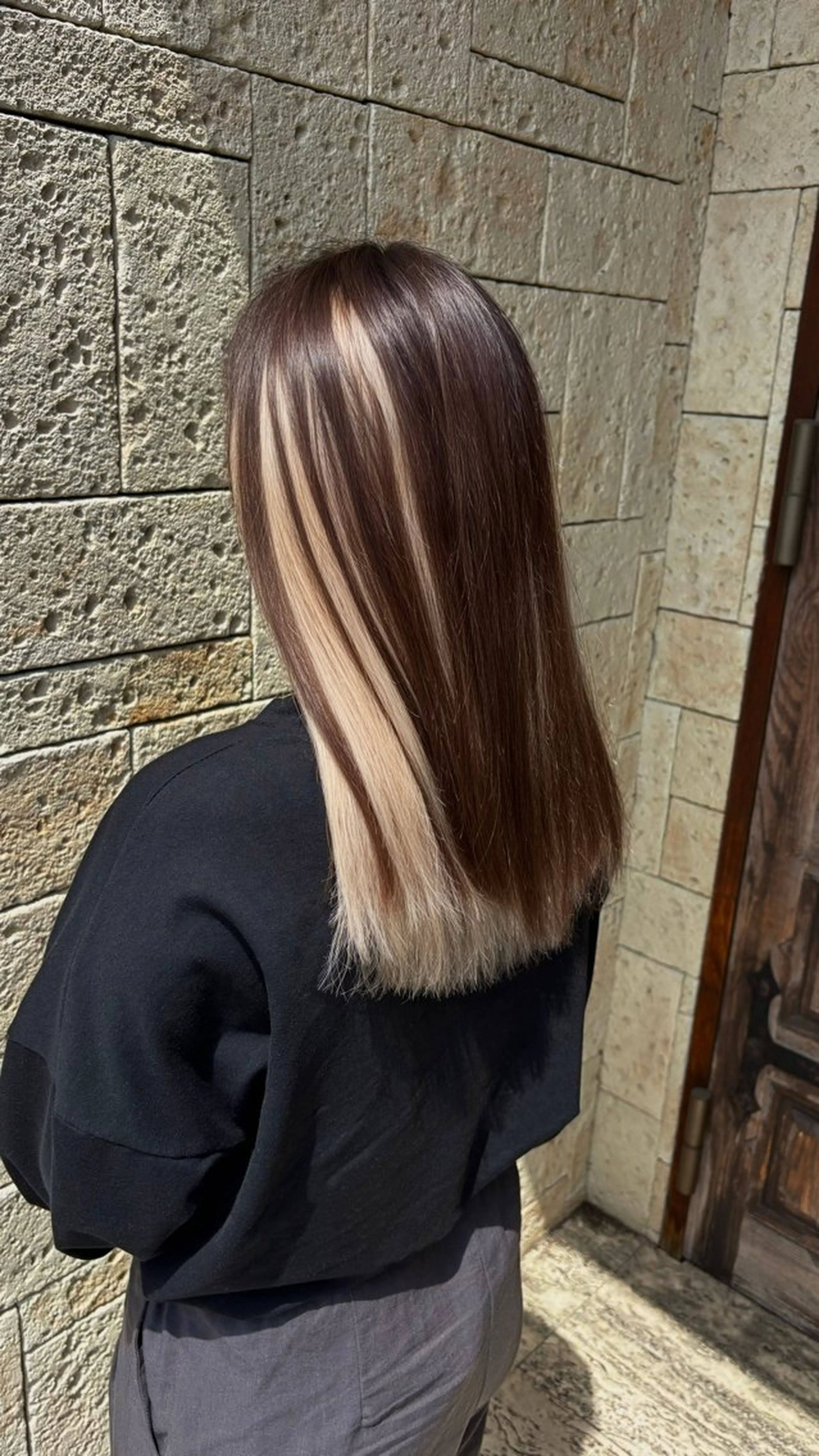 セミロング カット ヘアカラー トリートメント 透明感カラー/ レイヤー/箕浦 稜真のヘアスタイル