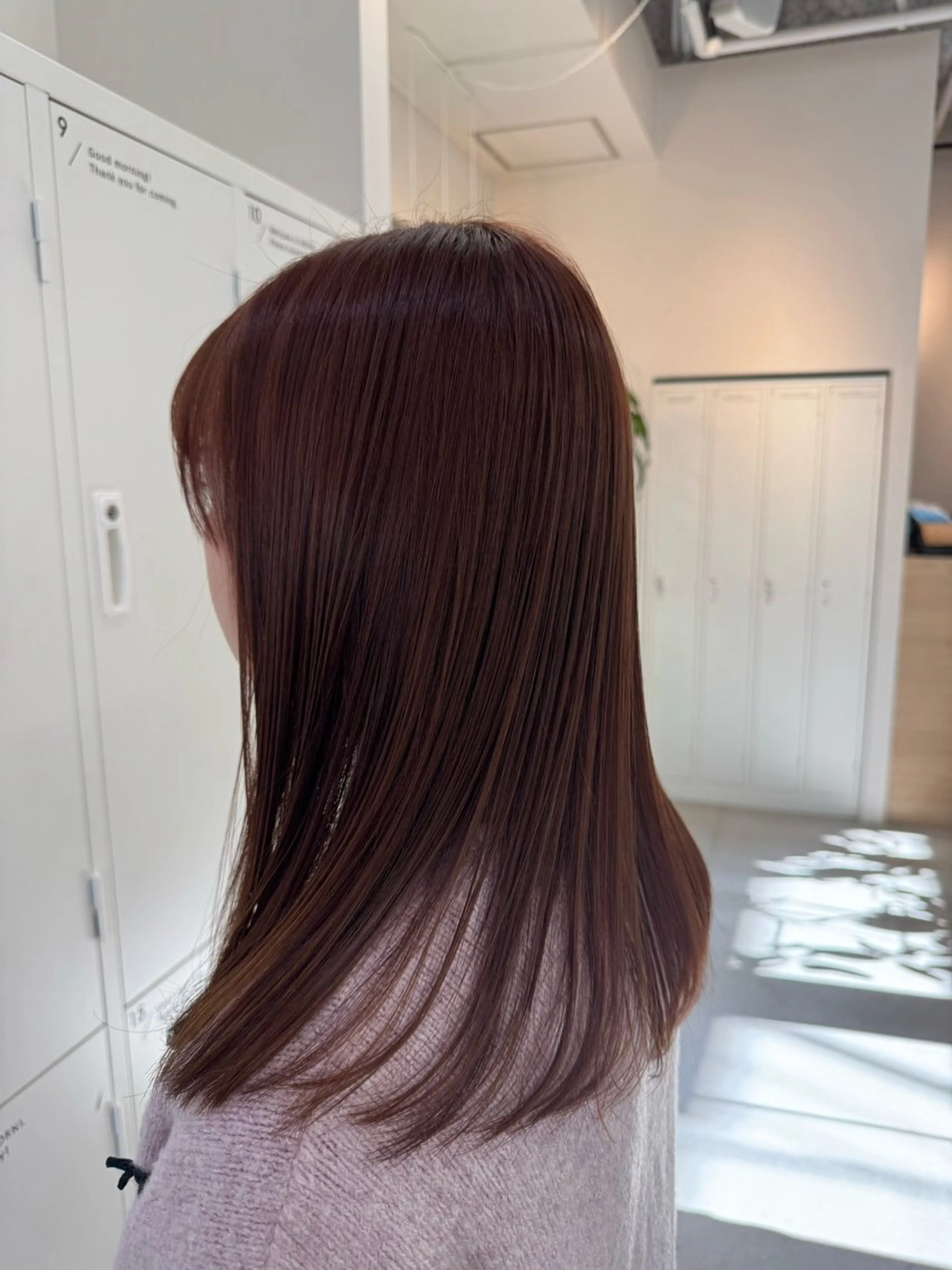 セミロング カラー 原田 裕太のヘアスタイル