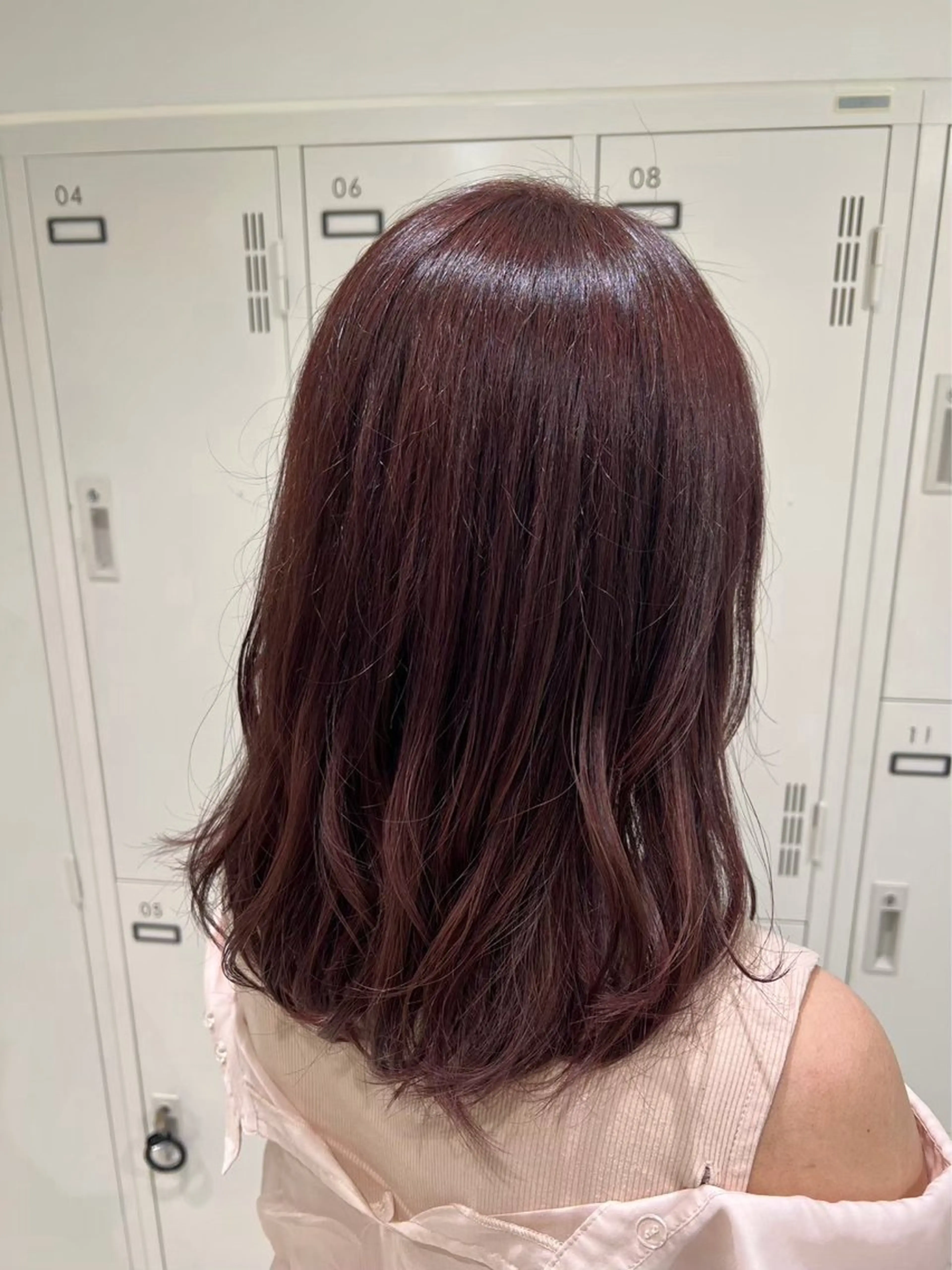 セミロング カラー ヘアアレンジ カット ヘアカラー 縮毛矯正指名No.1 艶カラー/SHIMAのヘアスタイル