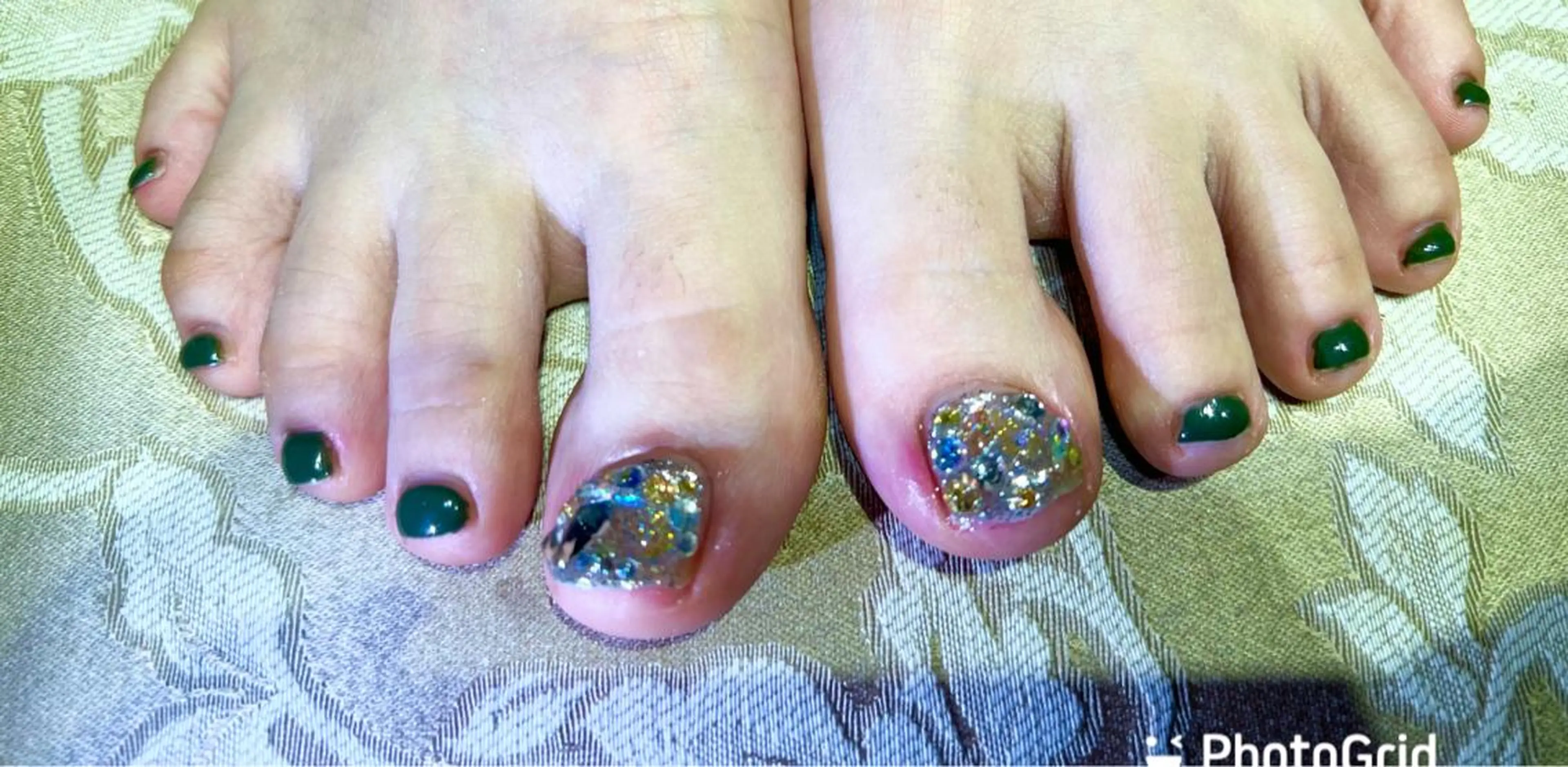 【フット】埋めつくしネイル2本まで4000(オフある方別途500円)の写真