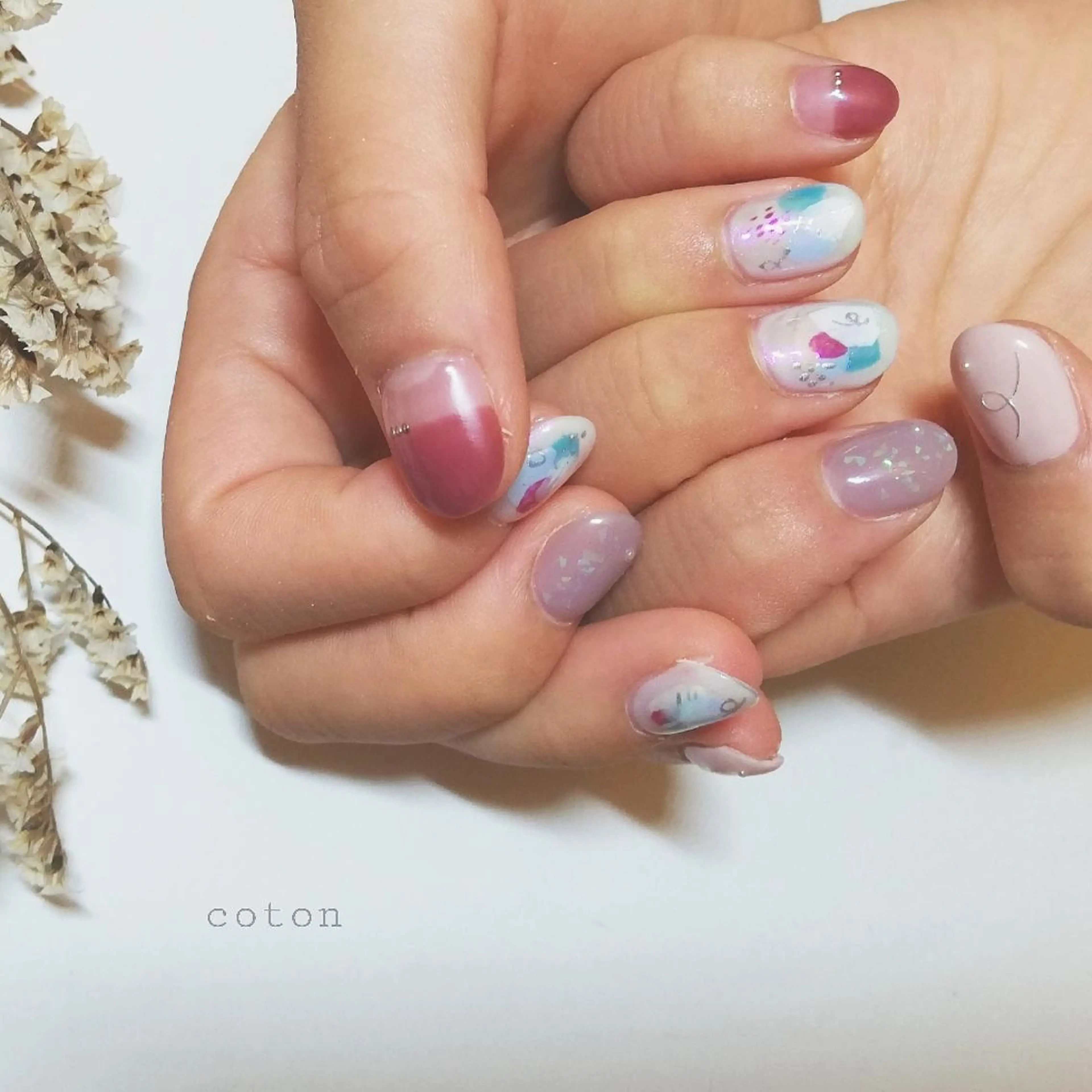 ネイル 🥀ネイルサロン cotonコトン🥀のネイルデザイン