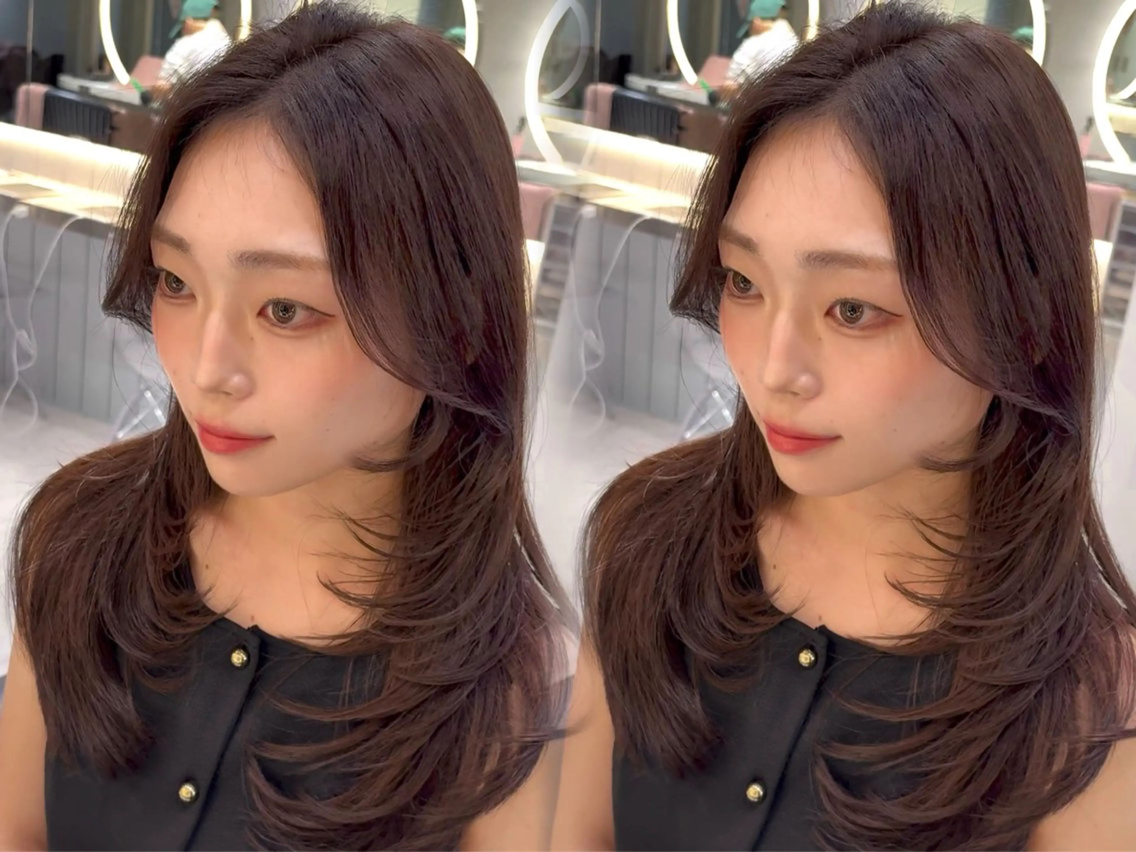 セミロング カット ヘアカラー トリートメント 谷川が作る熊本1🥇 レイヤーカットのヘアスタイル