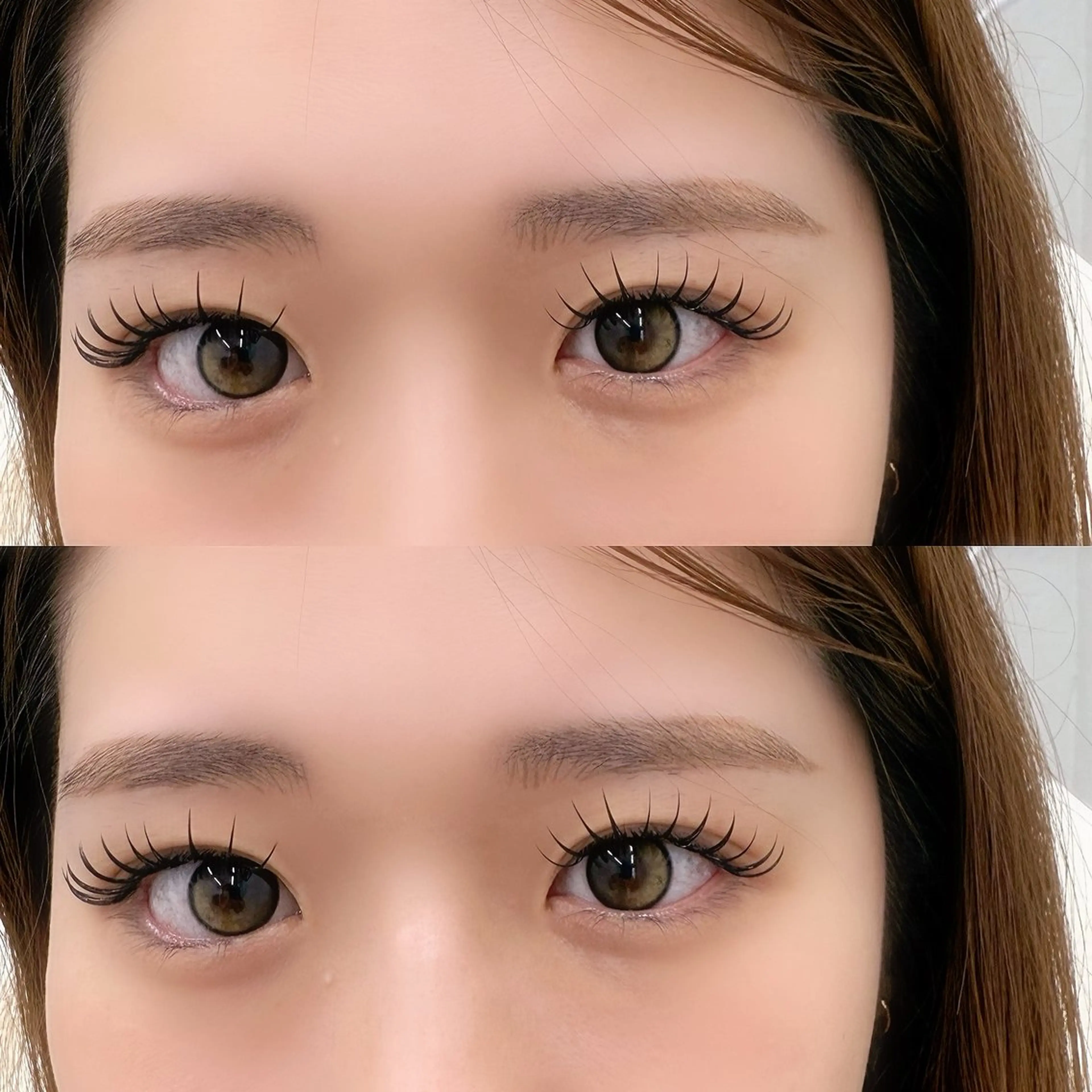 最新人気メニュー✨バラつかない取れにくいエクステ120束🍀プロ施術!デザインキープラッシュ👀LED装着の写真