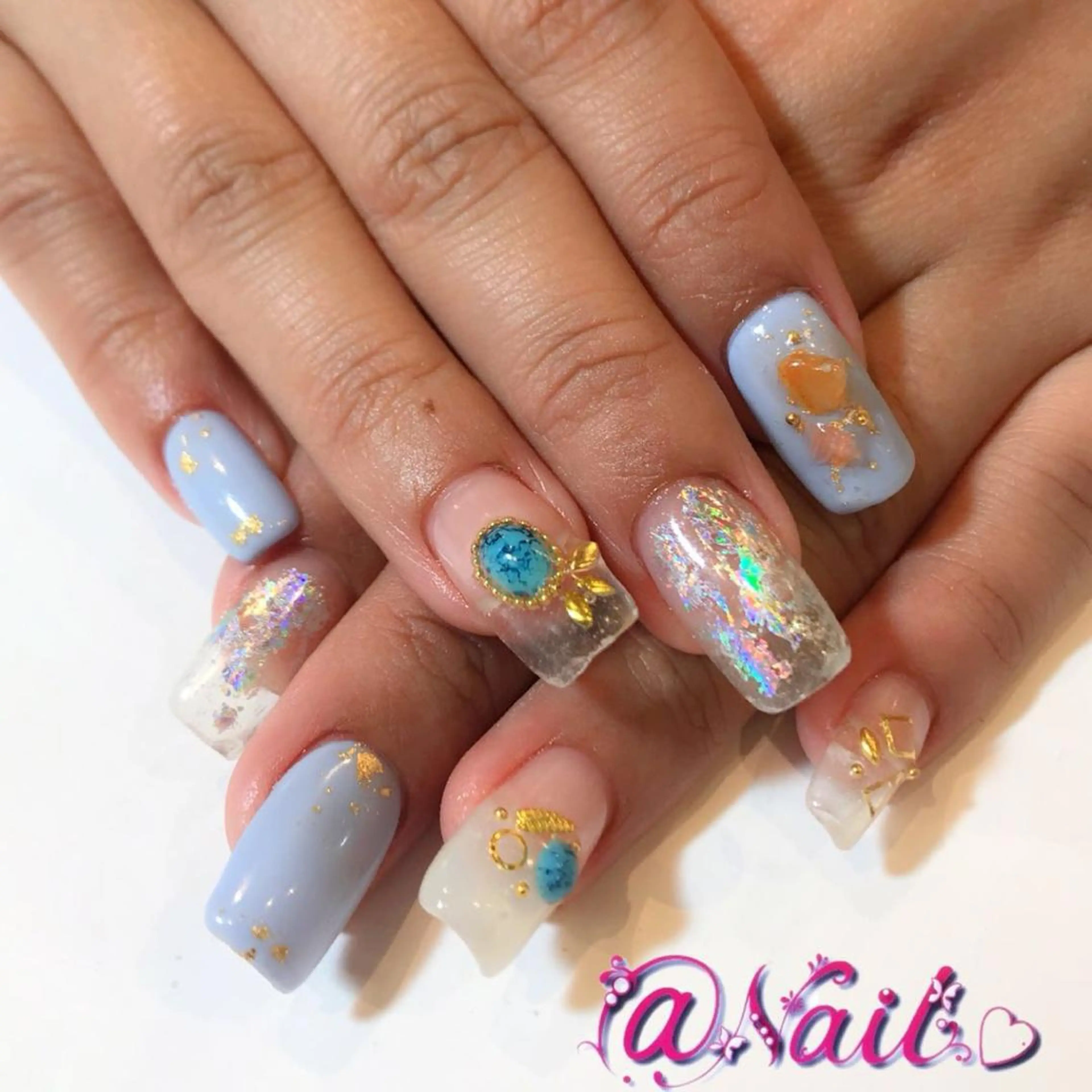 ネイル アートネイル フットネイル ジェルネイル 持ち込み スカルプネイル 小尾 栞のネイルデザイン