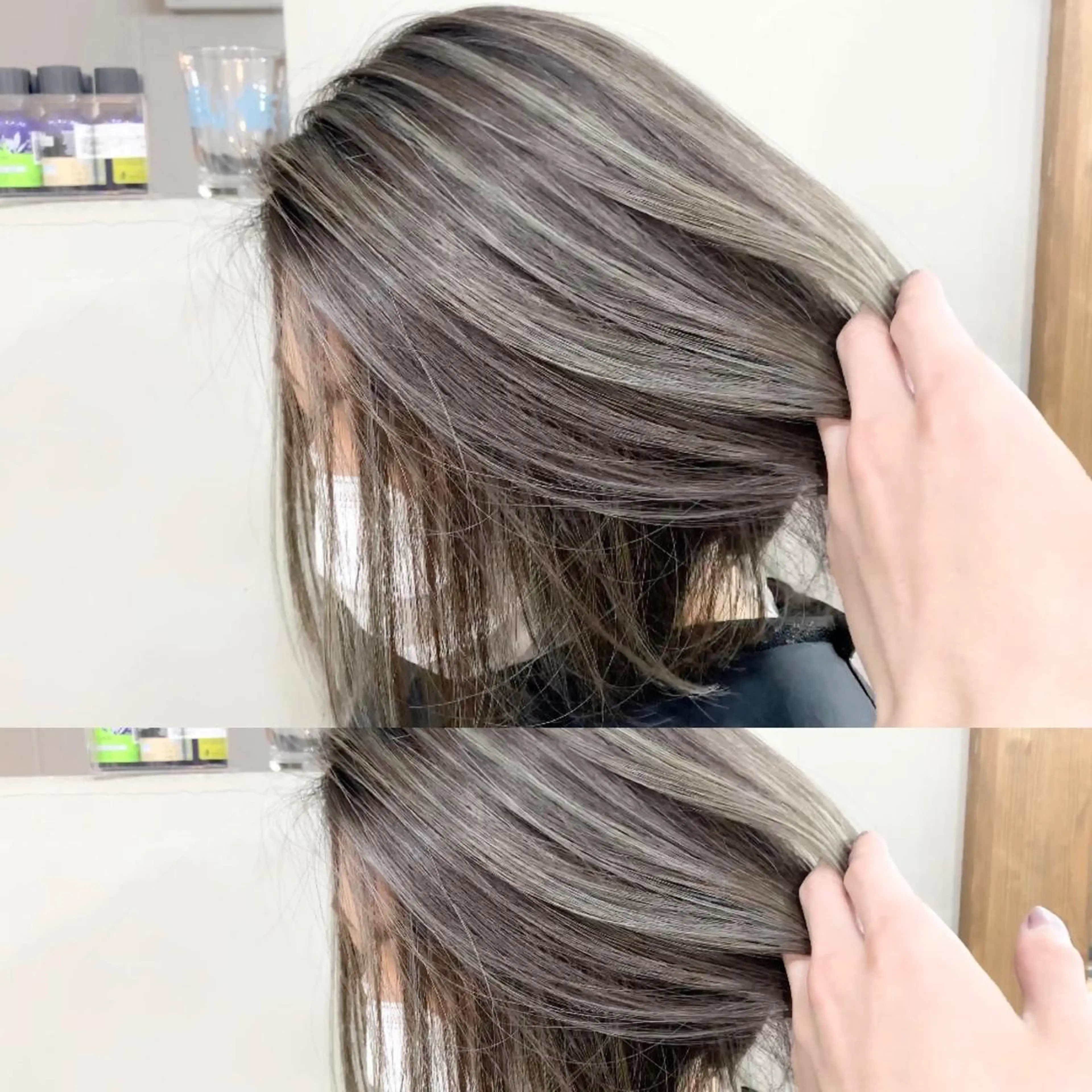 ショート カラー ネイル マツエク・マツパ アッシュ ハイライトカラー ハイライト ブリーチ特化 / share 元太のヘアスタイル