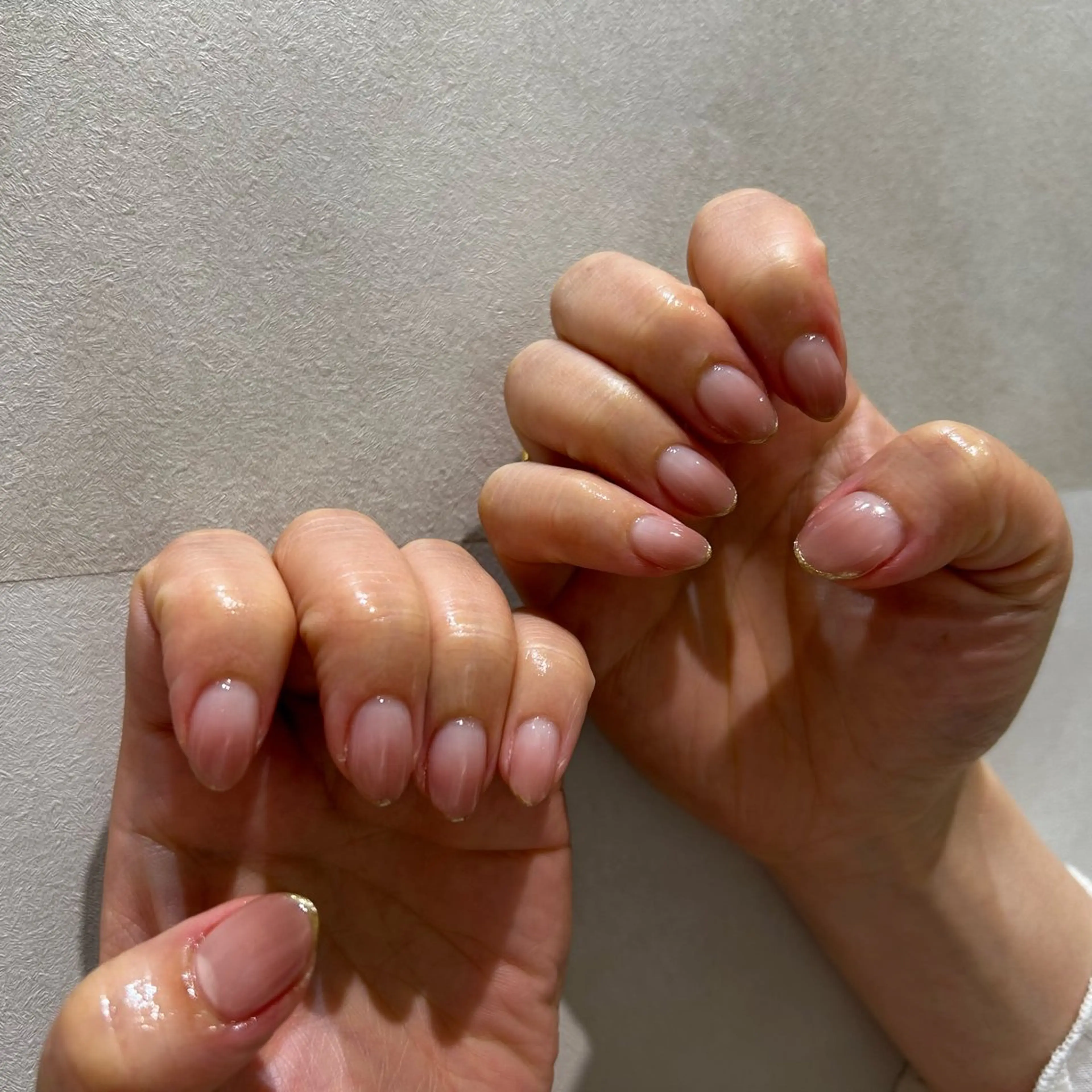 ネイル フレンチネイル グラデーション ニュアンスネイル オフィスネイル soa.Aika 自爪育成のネイルデザイン