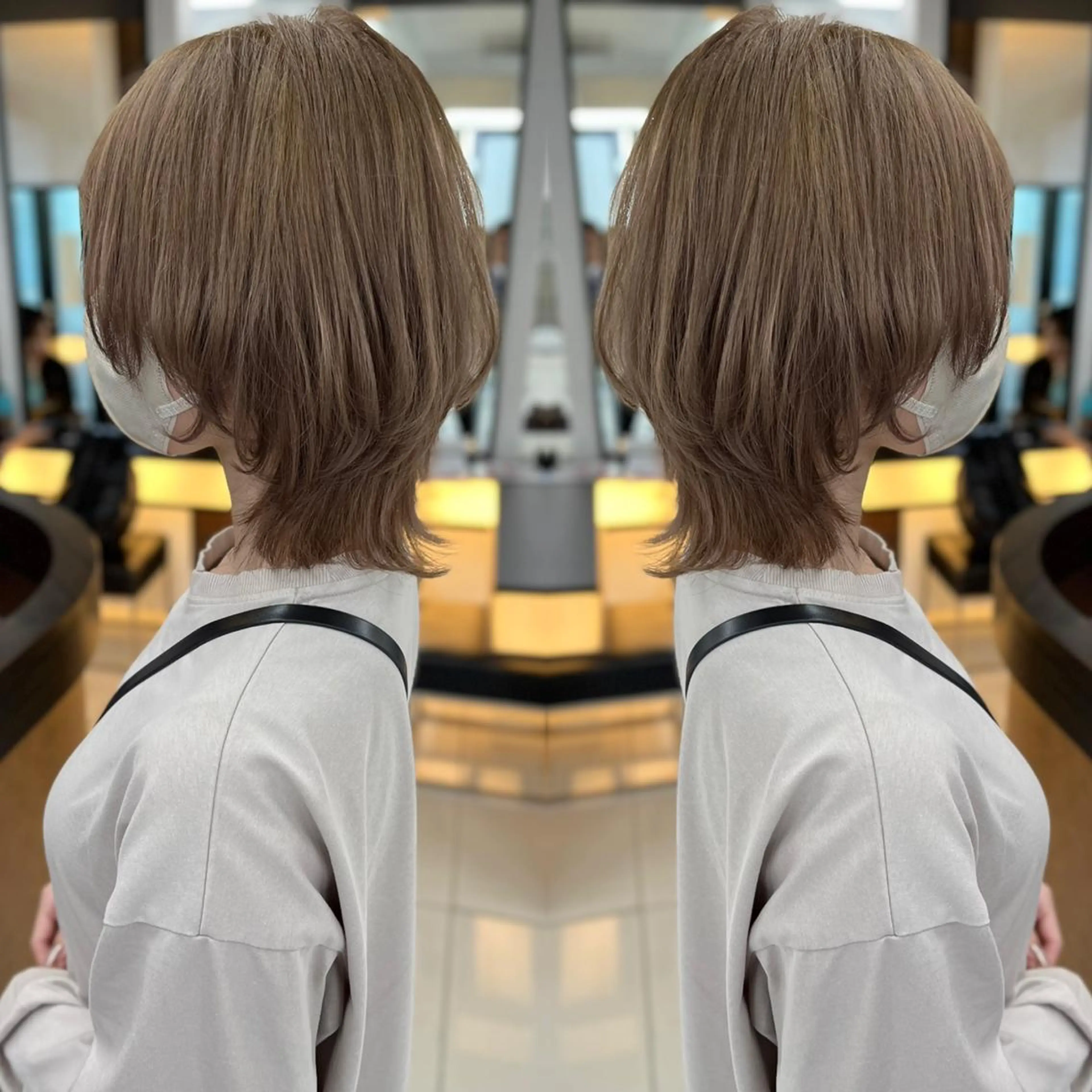 ショート カラー ブリーチ ケアブリーチ ケアカラー ダブルカラー ショートヘア BOOTH share salon所属・ハタケヤマヨシキ ／BOOTHのヘアスタイル